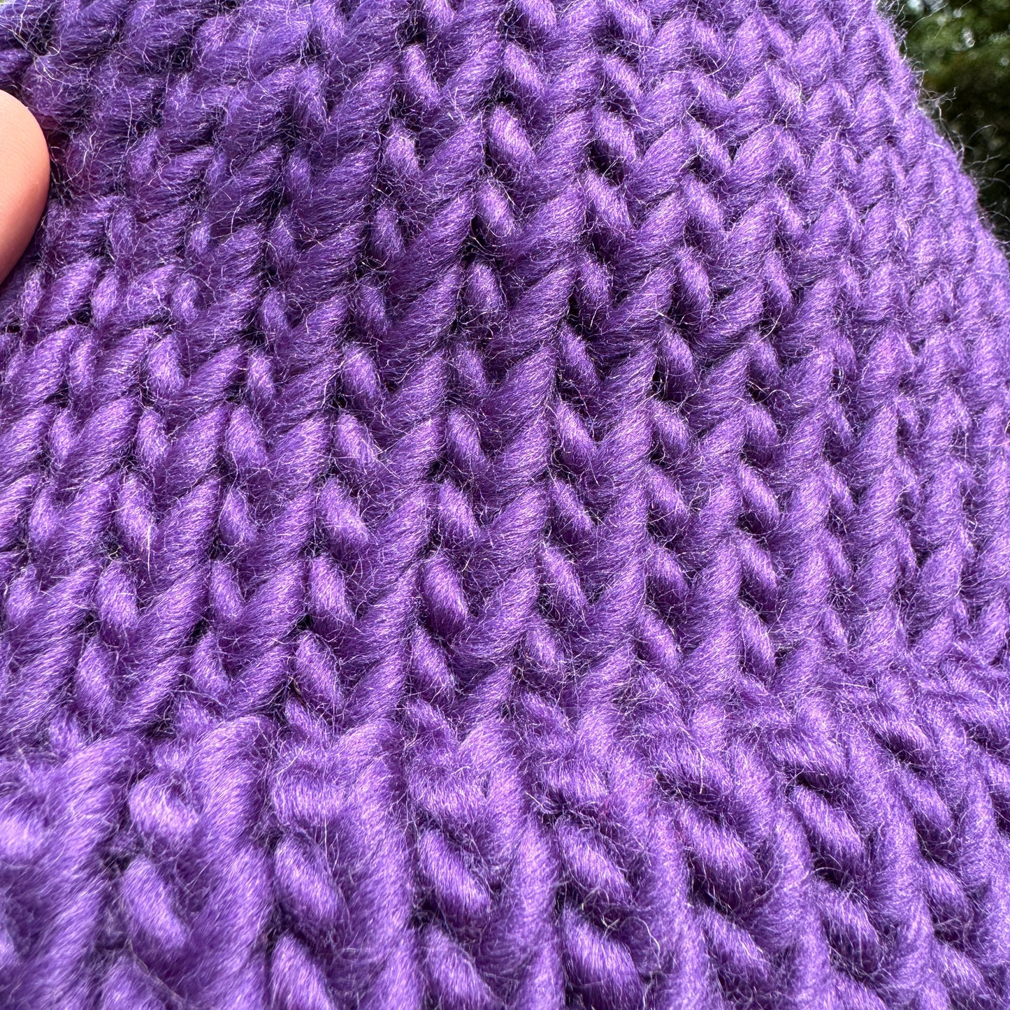 Violet merino wool knitted hat - Baby + Child