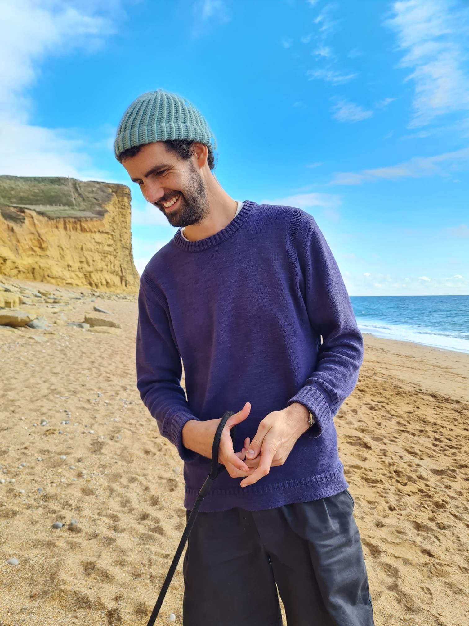 Adult Merino Wool Beanie: Unisex Classic Style - Hand Knitted
