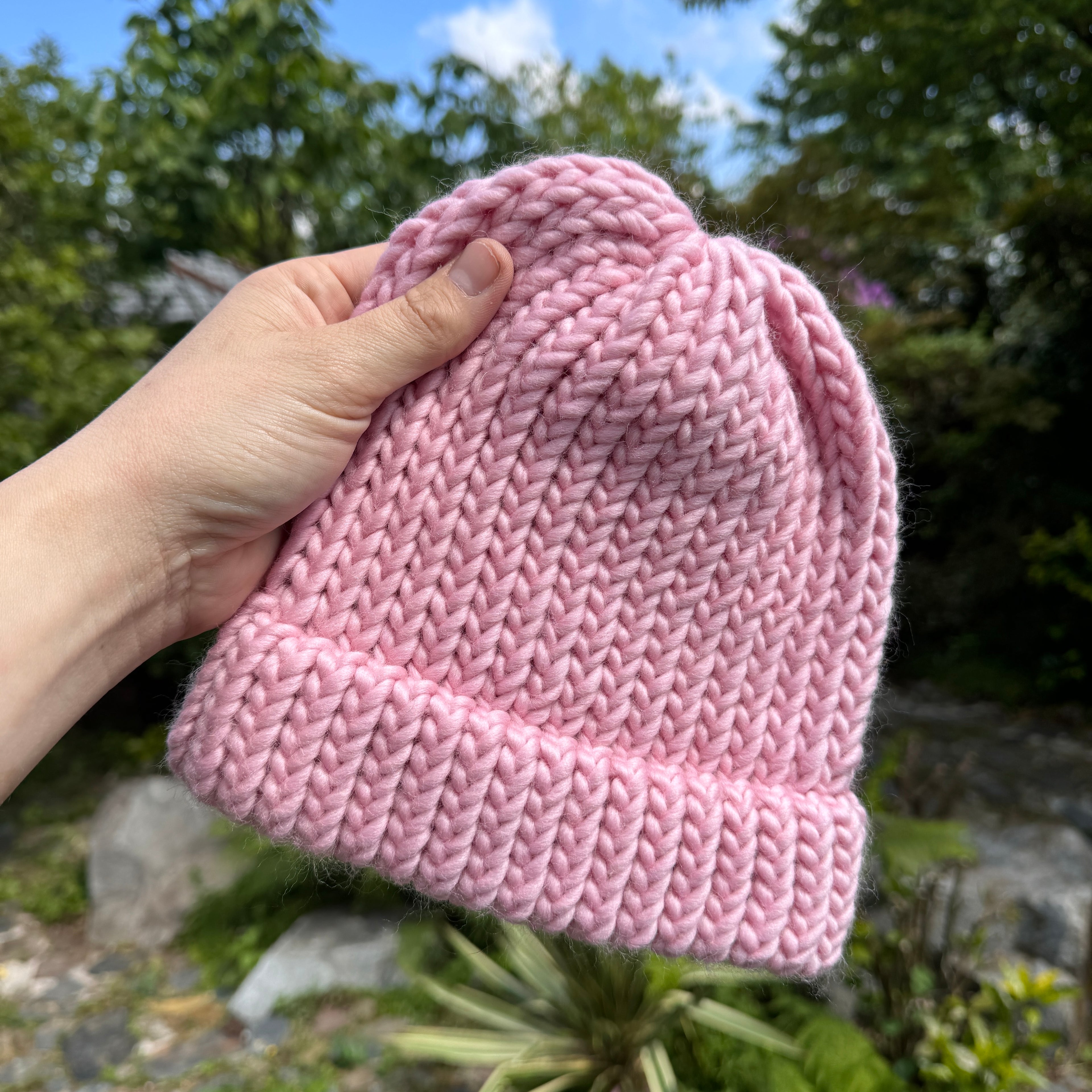 Adult Merino Wool Beanie: Unisex Classic Style - Hand Knitted