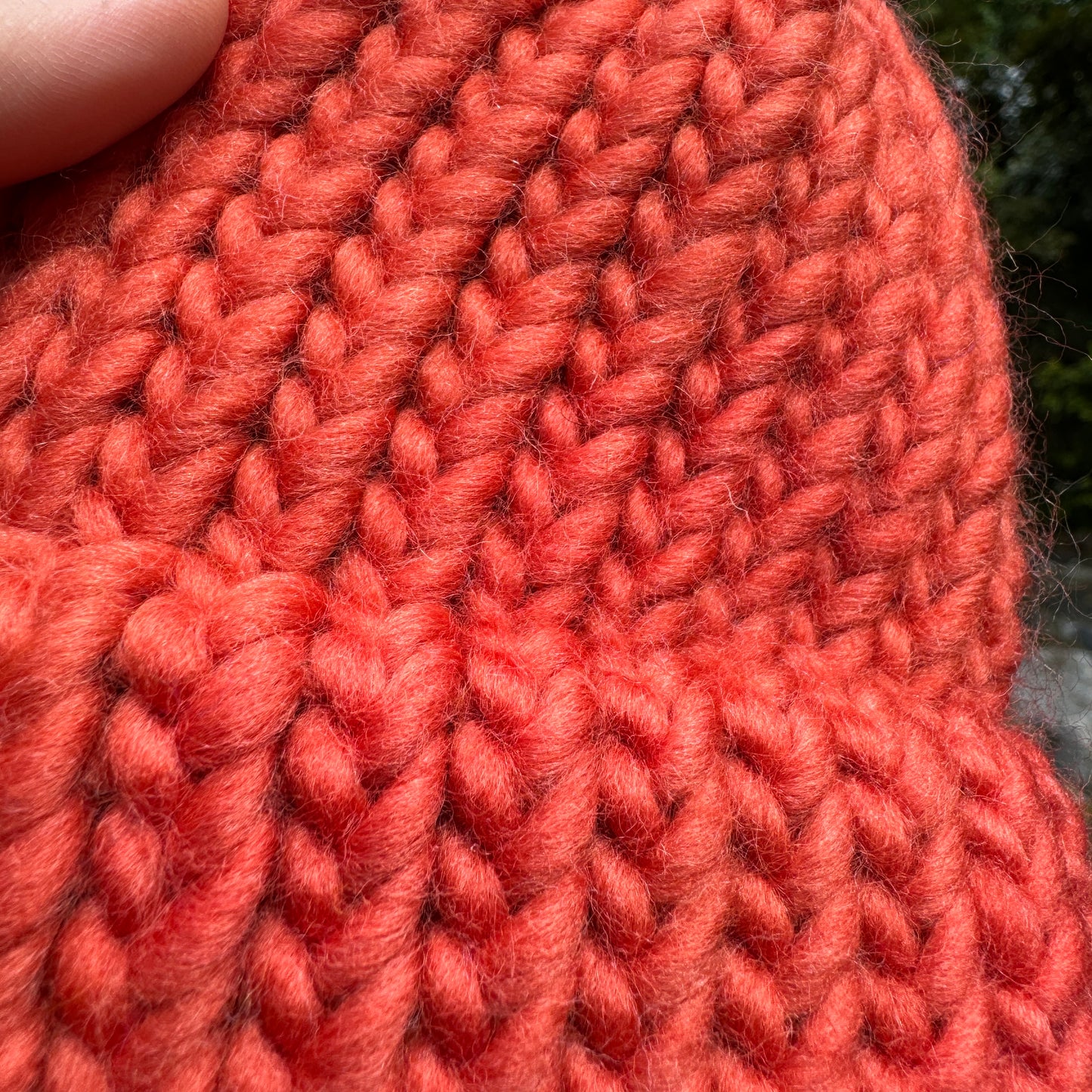 Burnt Orange knitted merino wool hat - Baby