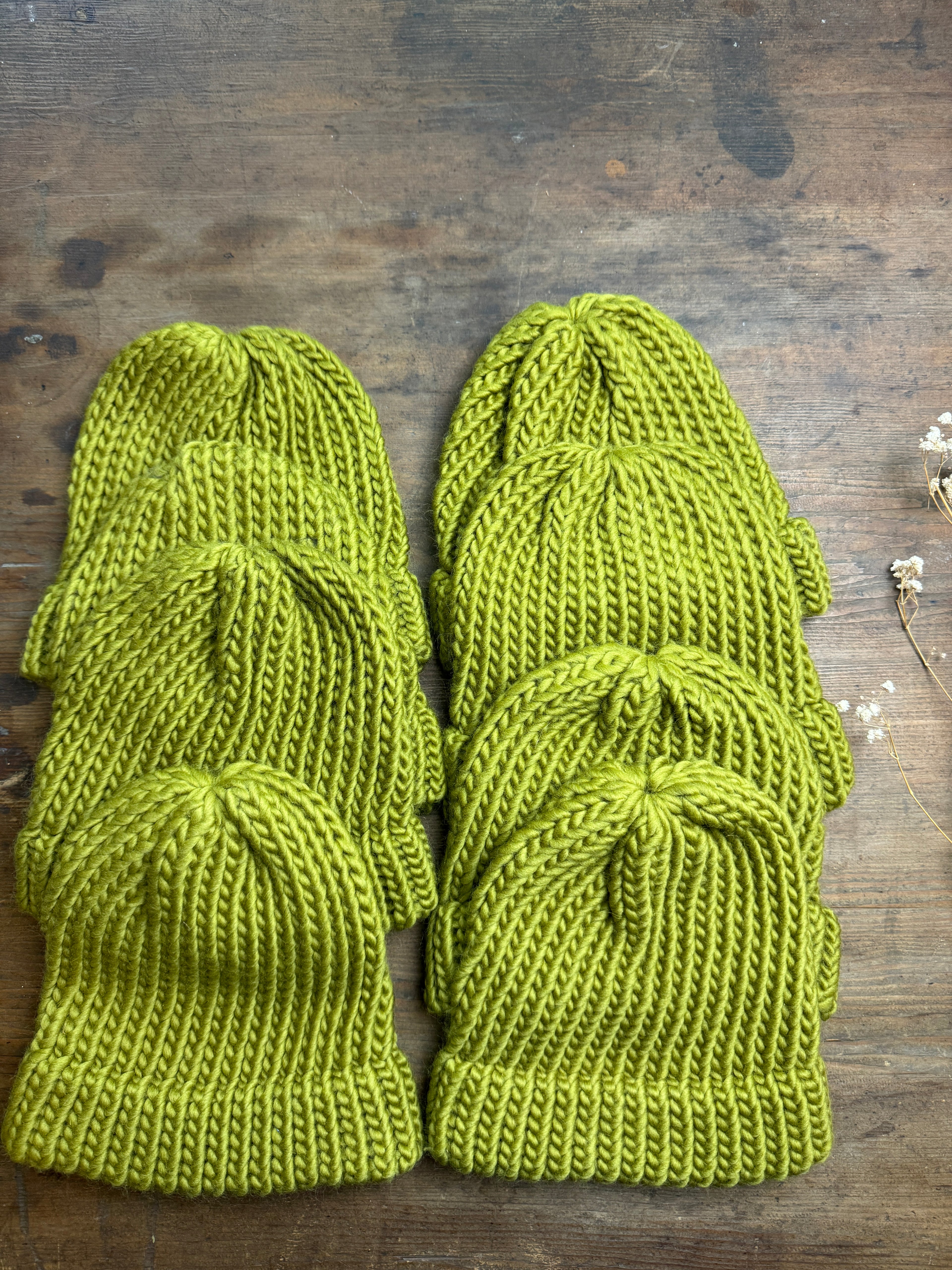 Child - Moss Green Knitted Hat - Discontinued Colour