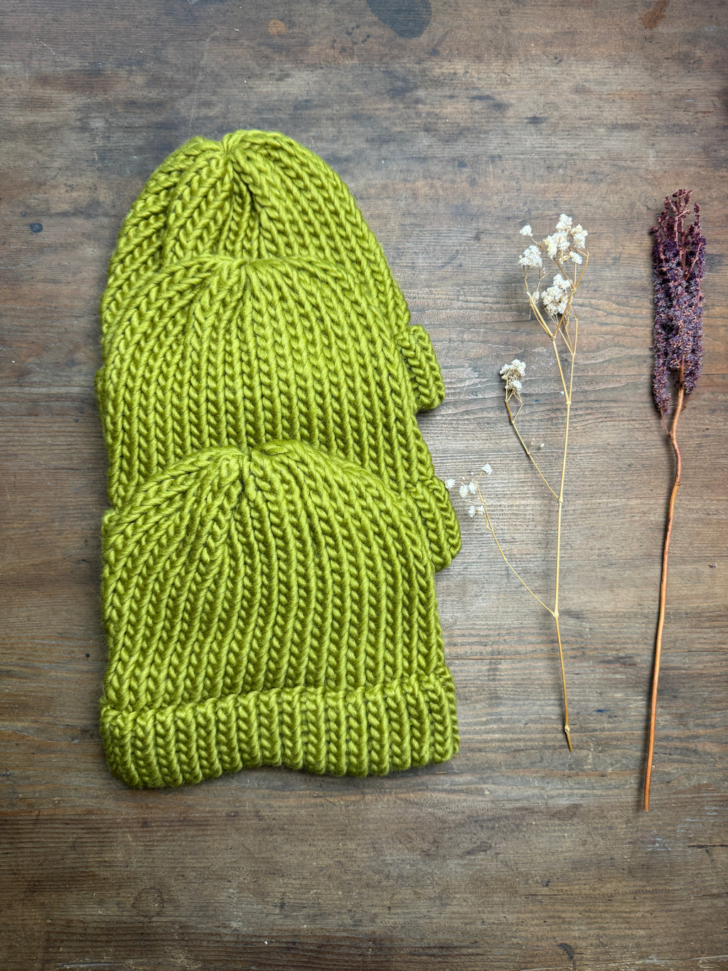 Child - Moss Green Knitted Hat - Discontinued Colour