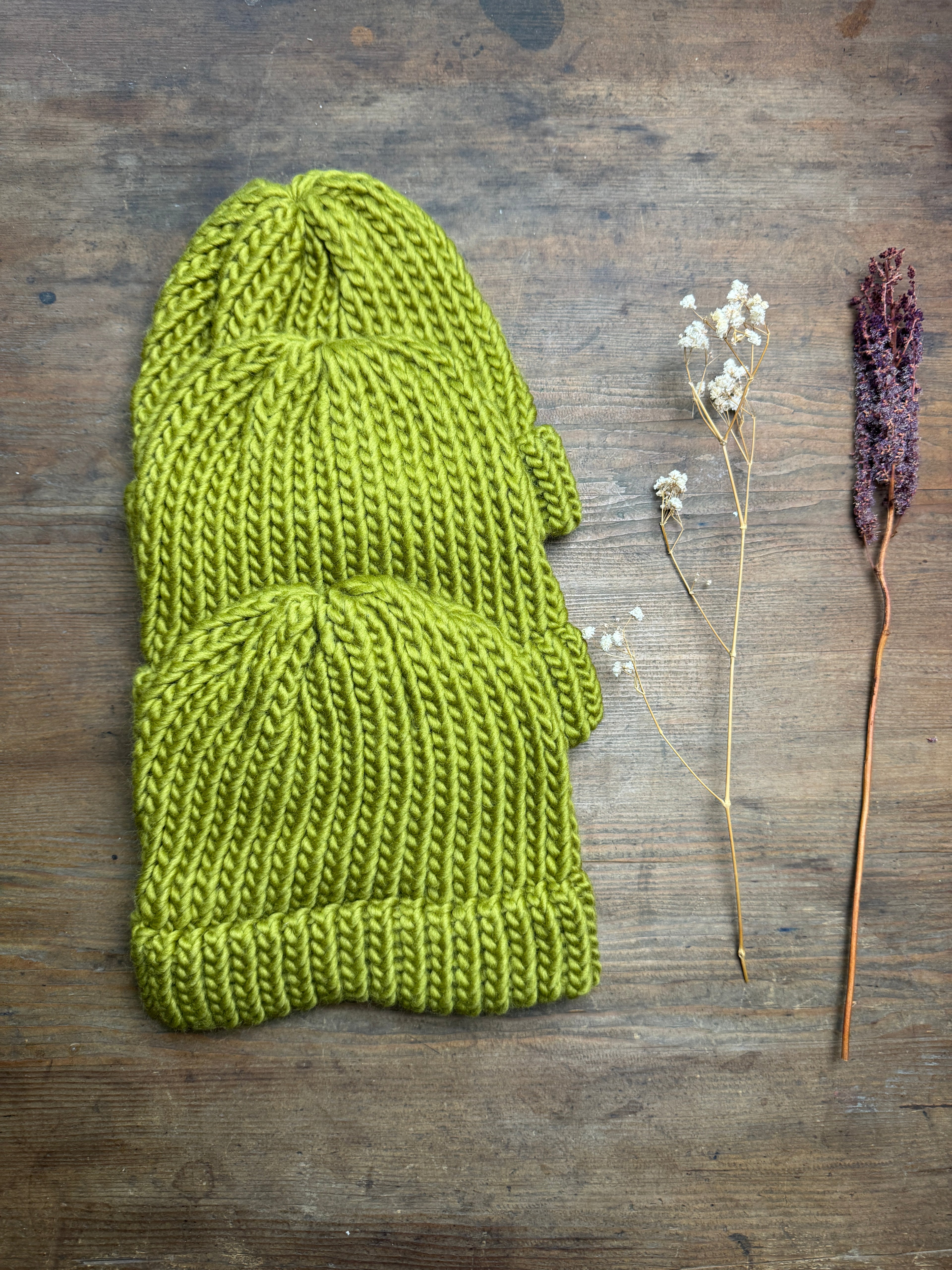 Child - Moss Green Knitted Hat - Discontinued Colour
