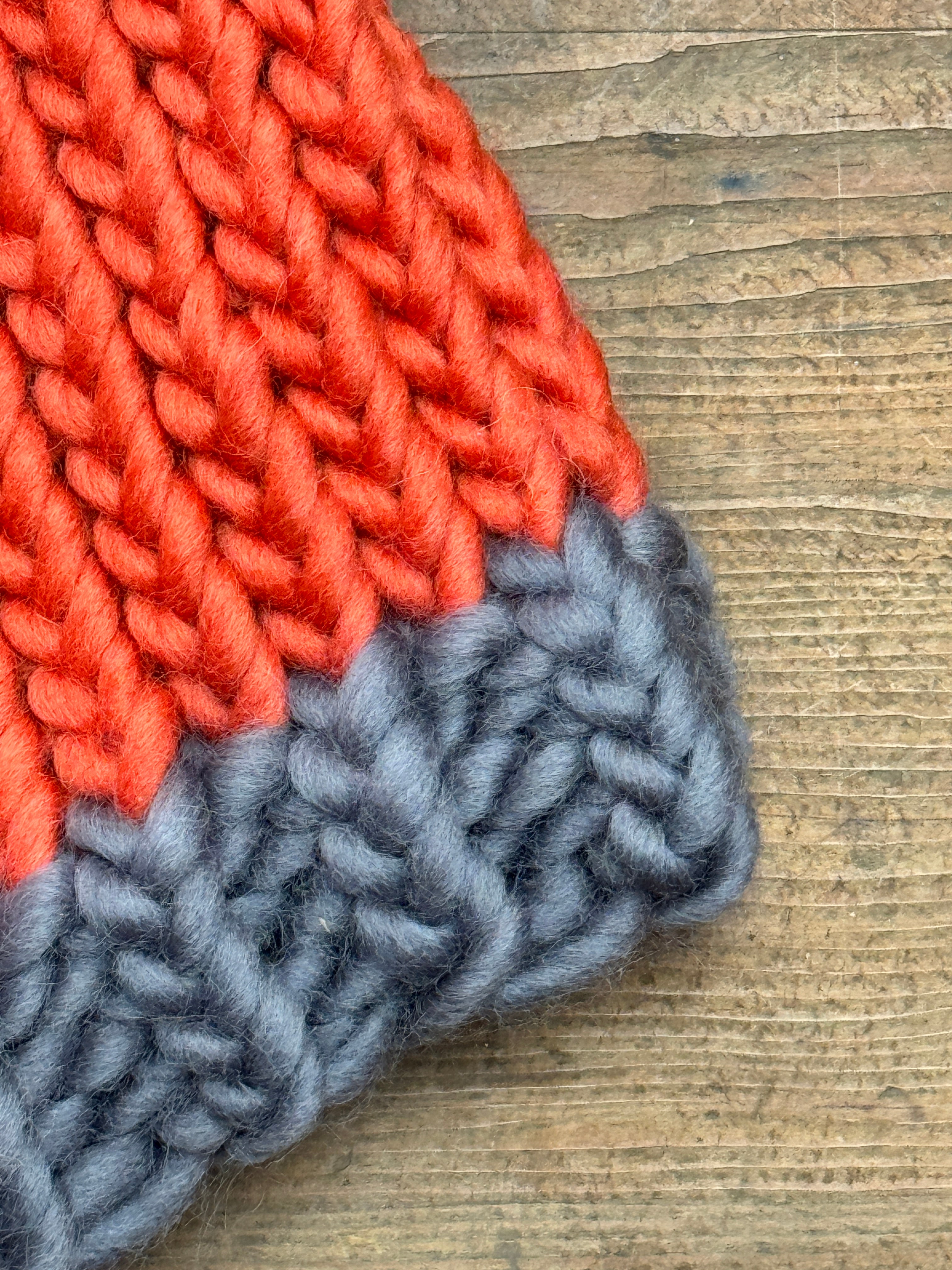 Large adult knitted hat - One of a Kind Design