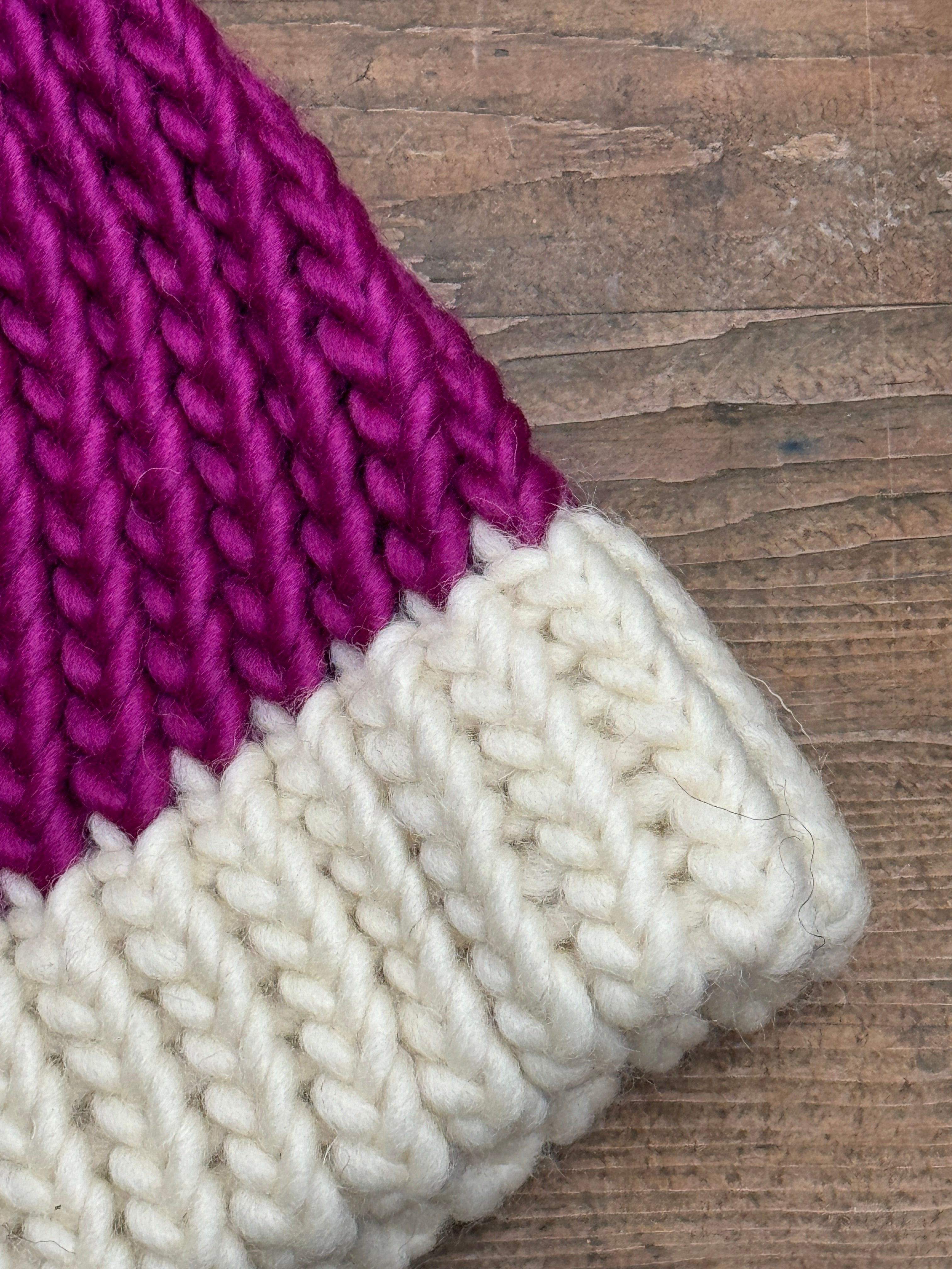 Child - Magenta and Cream hat