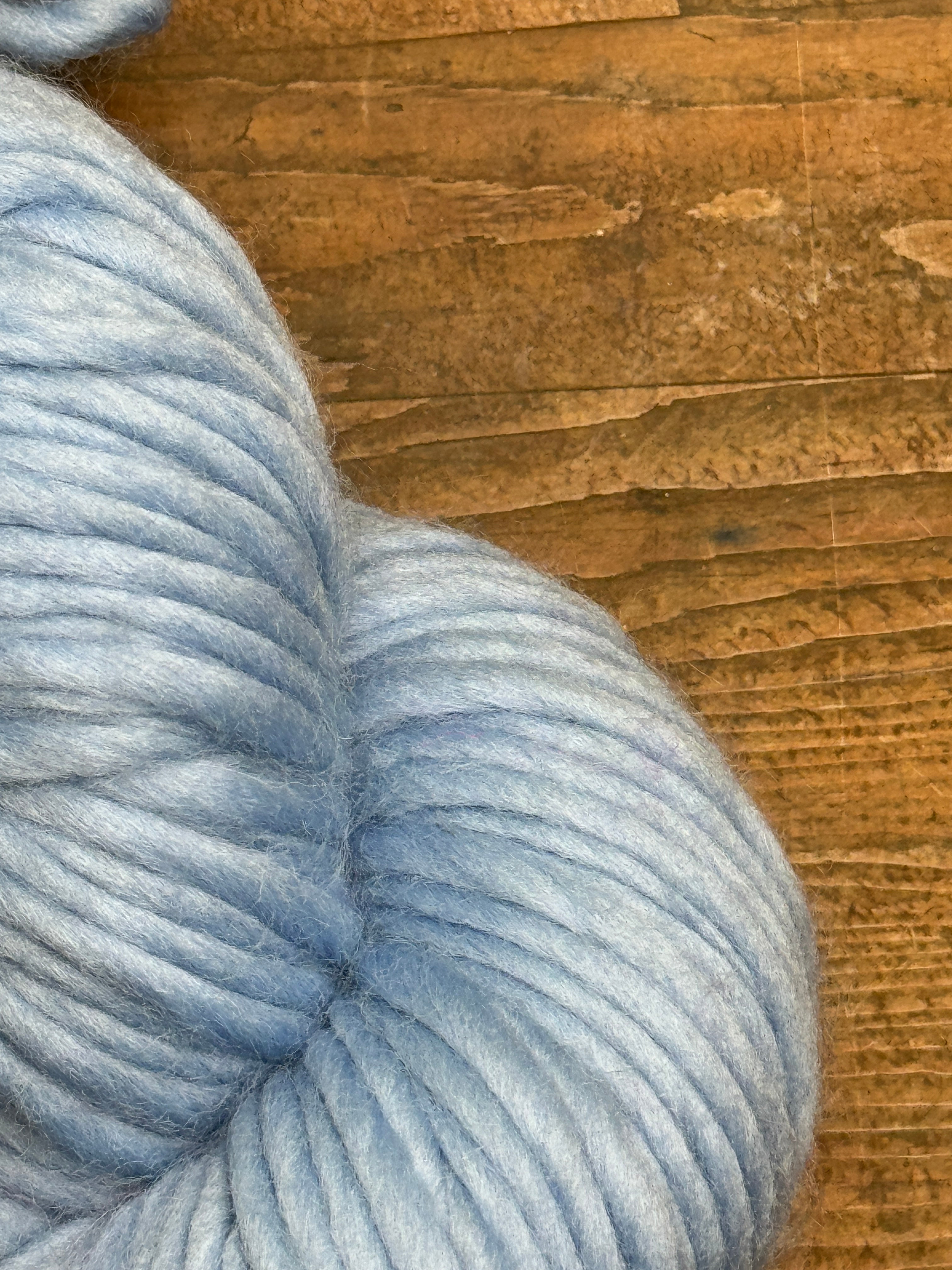 Merino Wool Yarn: Light Blue - 200g