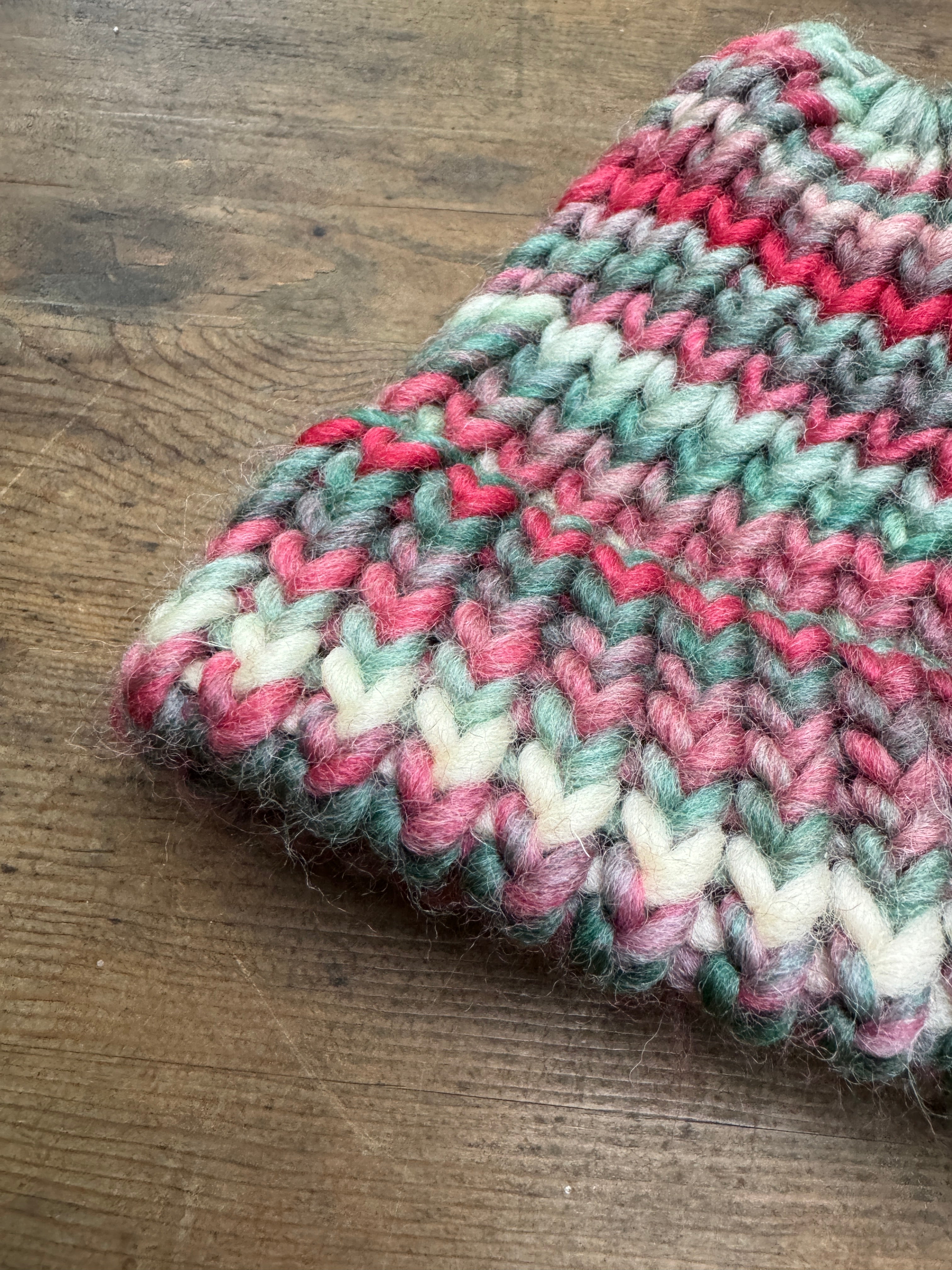 Newborn baby knitted hat - Striped design