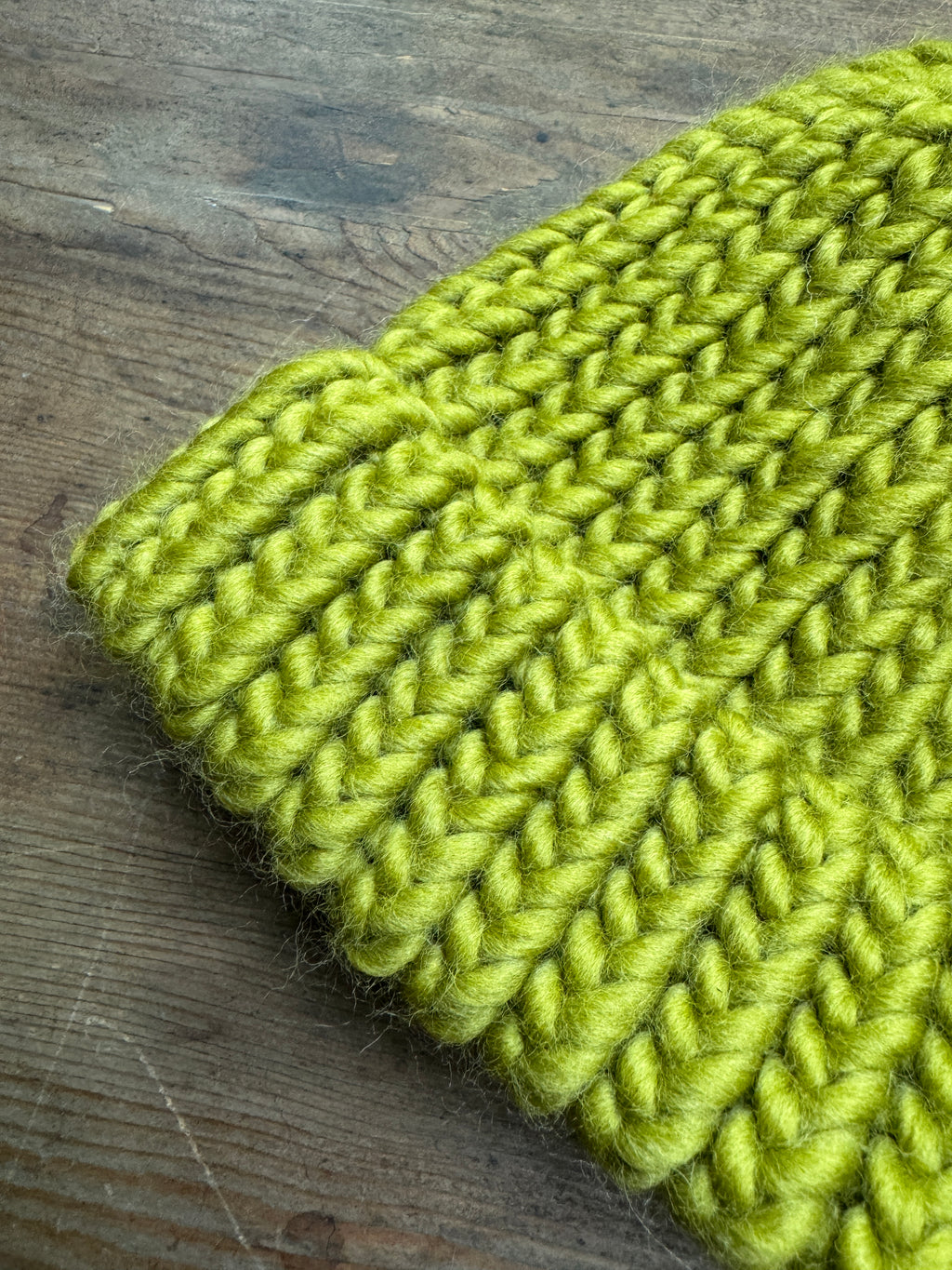 6-12 Months Knitted Hat in Moss Green