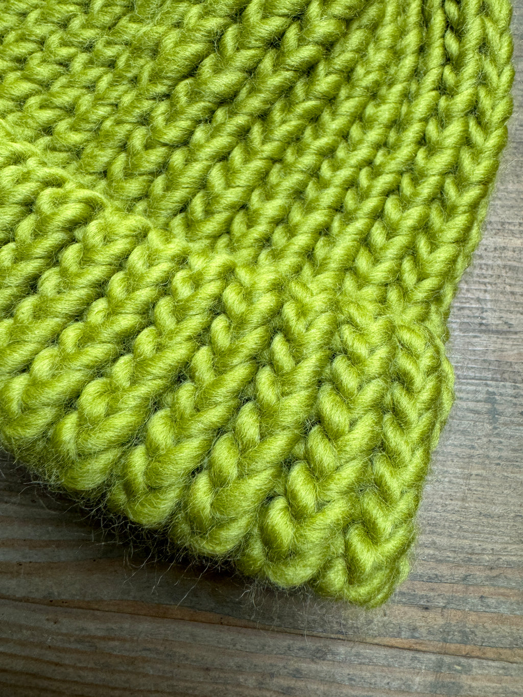 6-12 Months Knitted Hat in Moss Green
