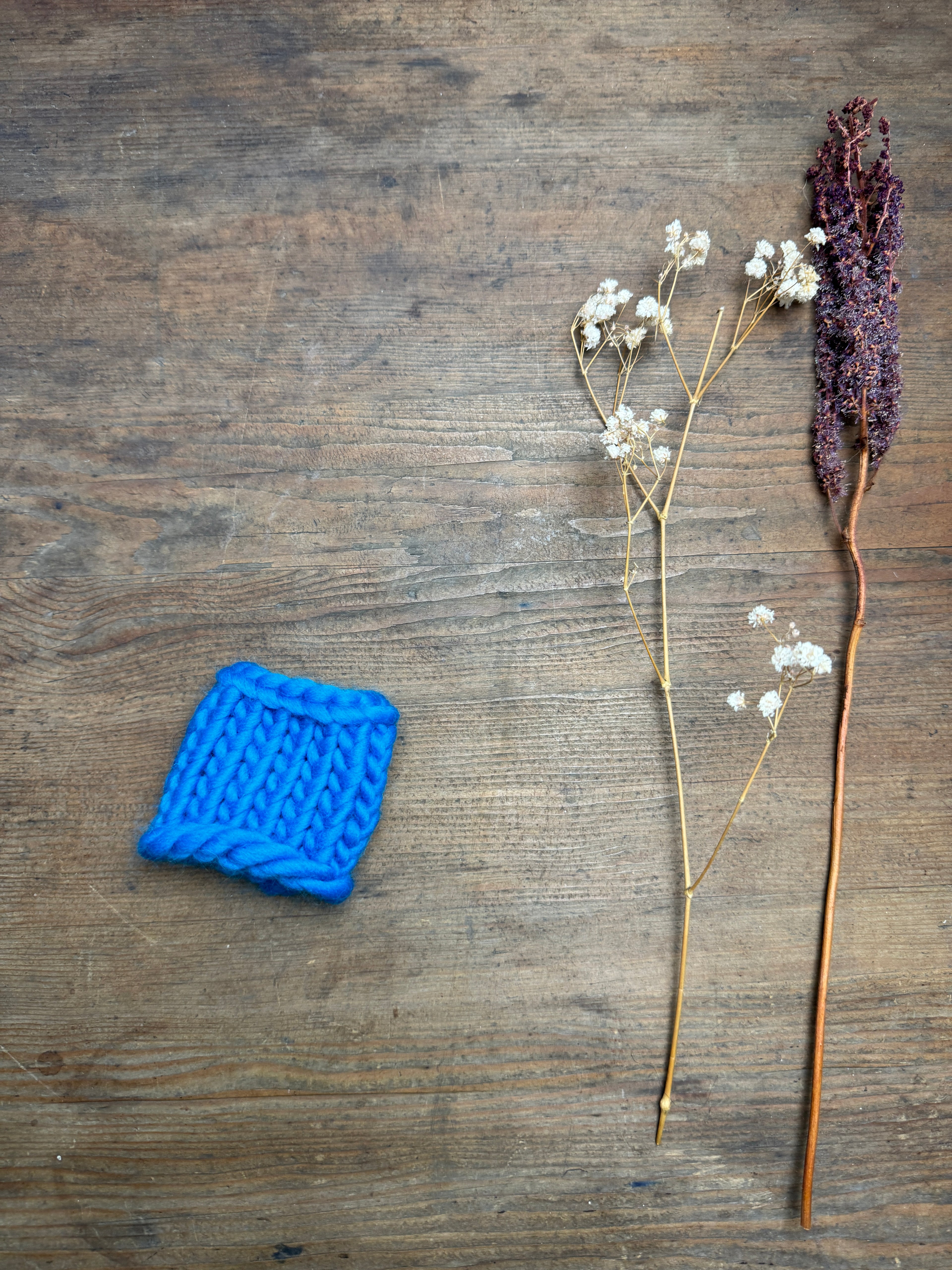 Knitted Napkin Ring - Turquoise