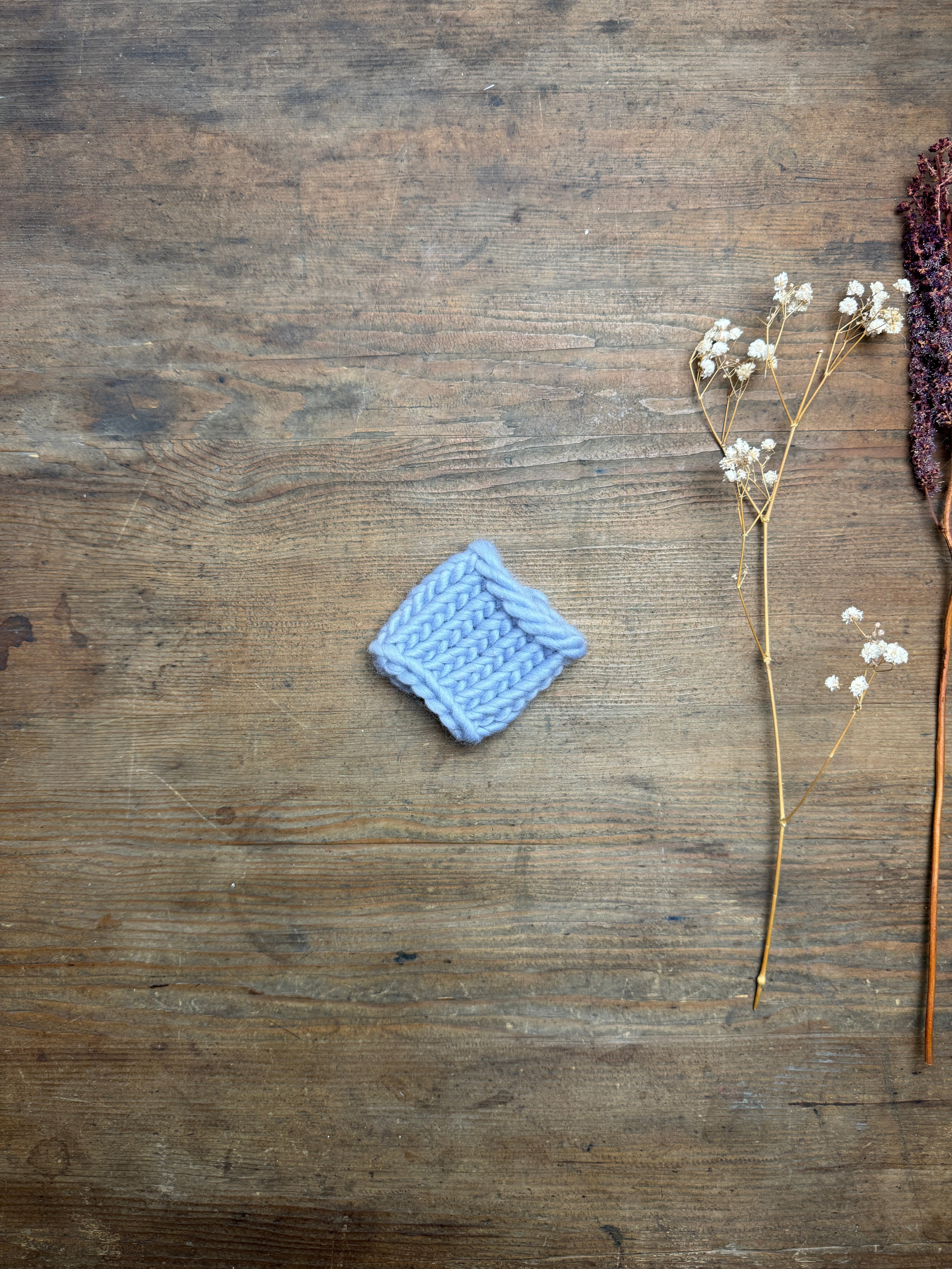 Knitted Napkin Ring - Winter Skies - Ideal for Christmas
