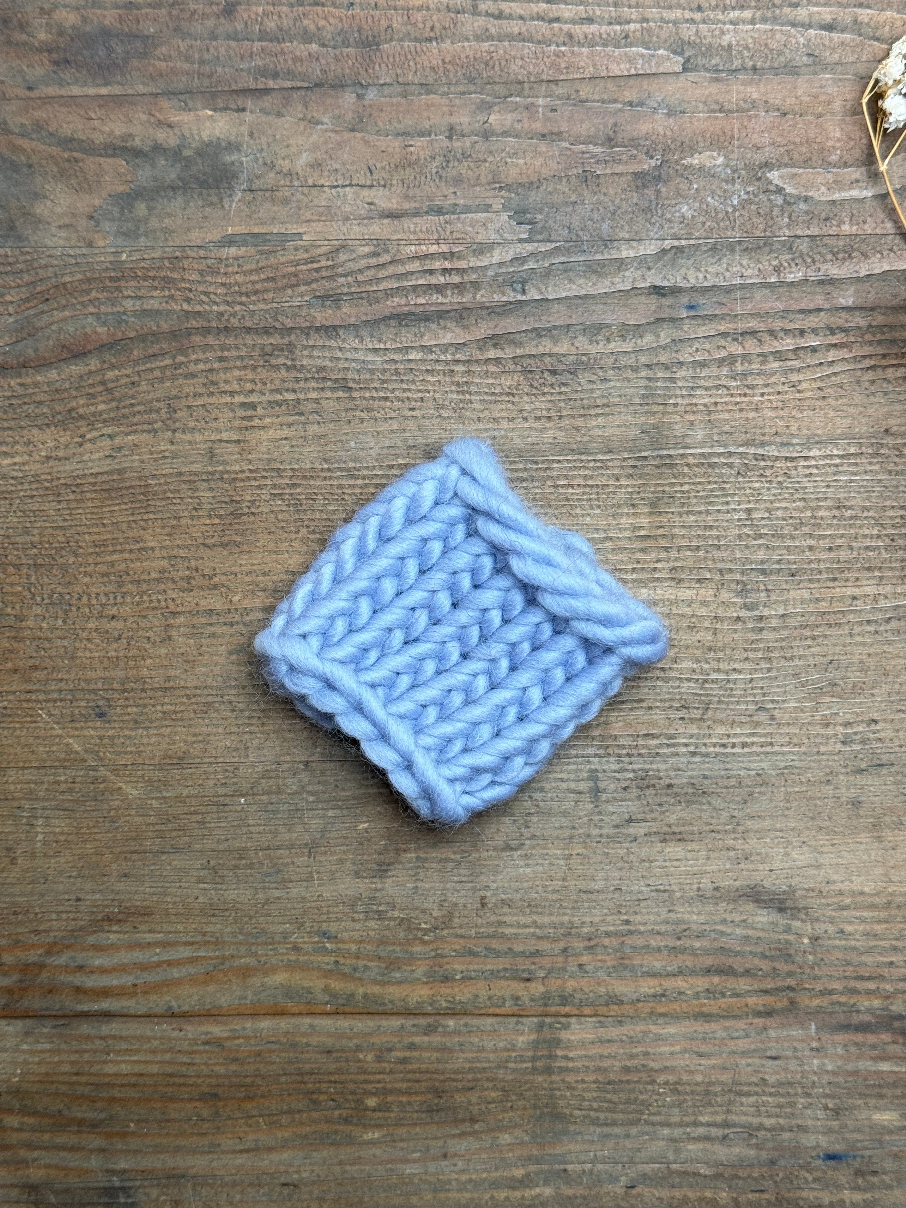 Knitted Napkin Ring - Winter Skies - Ideal for Christmas