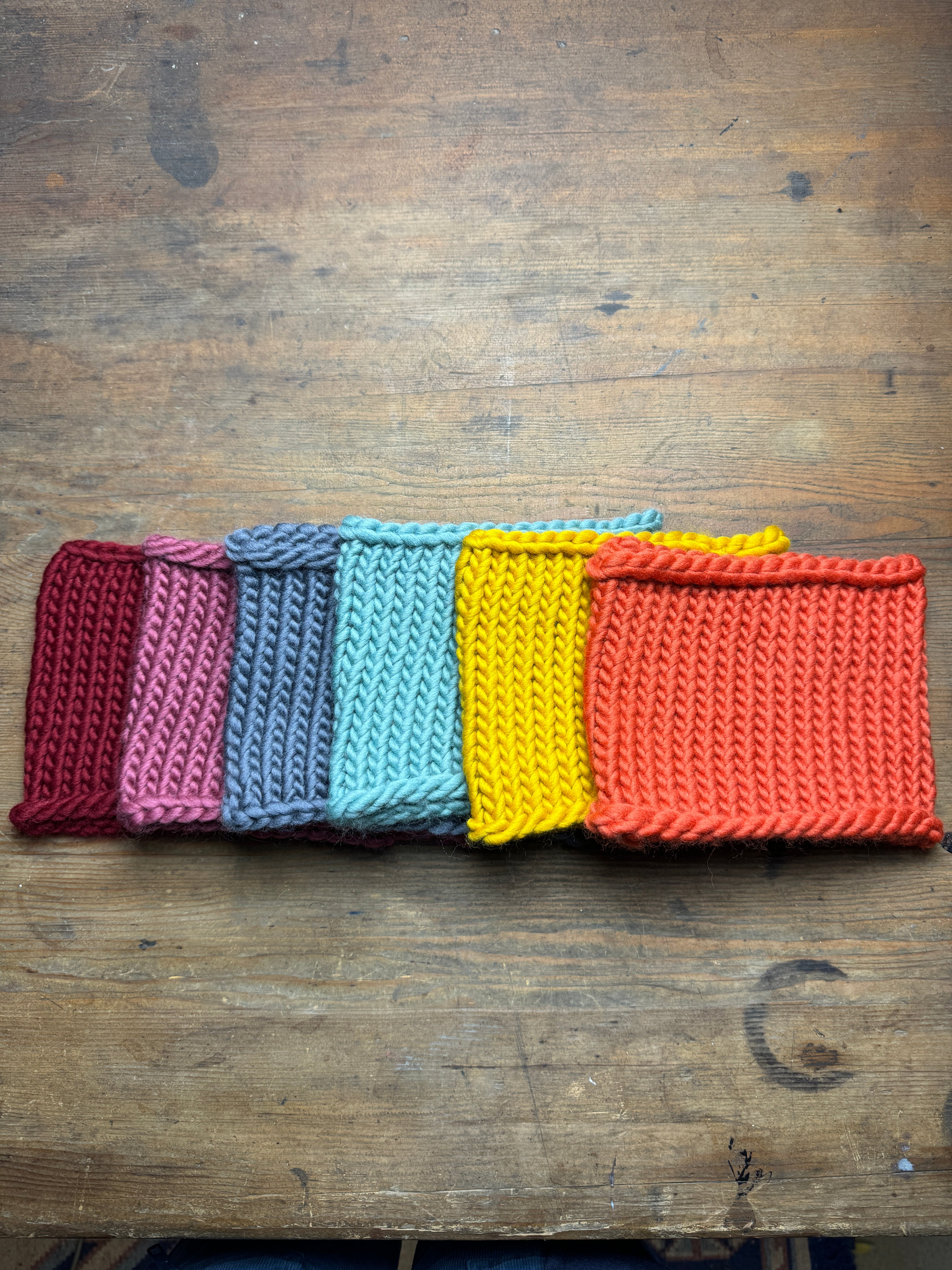 Knitted Neck Warmer Tube Scarf: Neck Gaiter - Choice of Colours