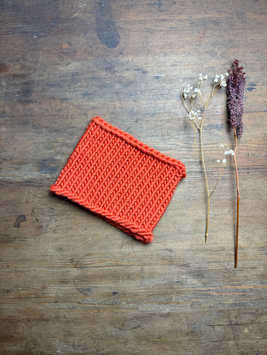 Knitted Neck Warmer Tube Scarf: Neck Gaiter - Choice of Colours