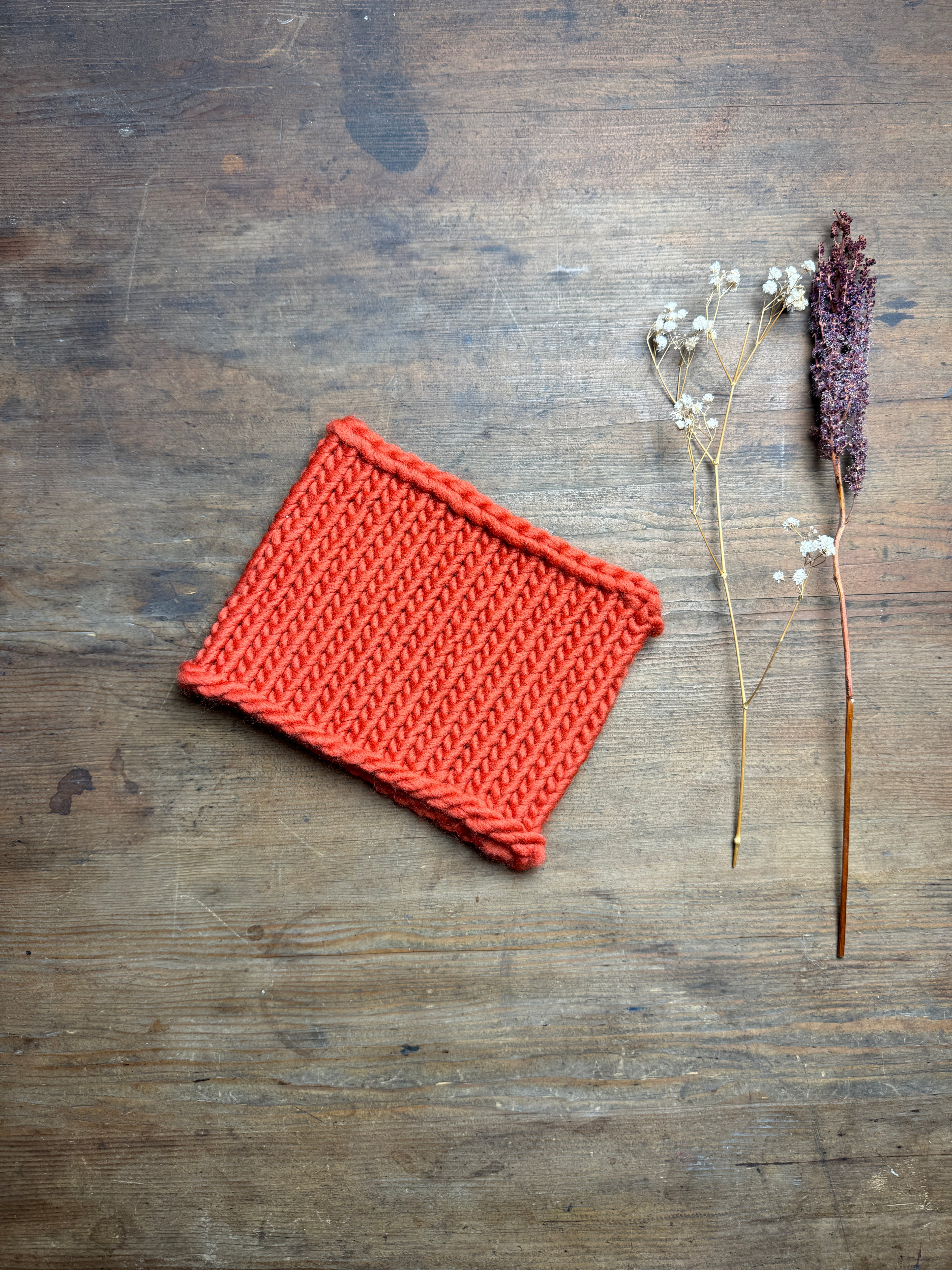 Knitted Neck Warmer Tube Scarf: Neck Gaiter - Choice of Colours