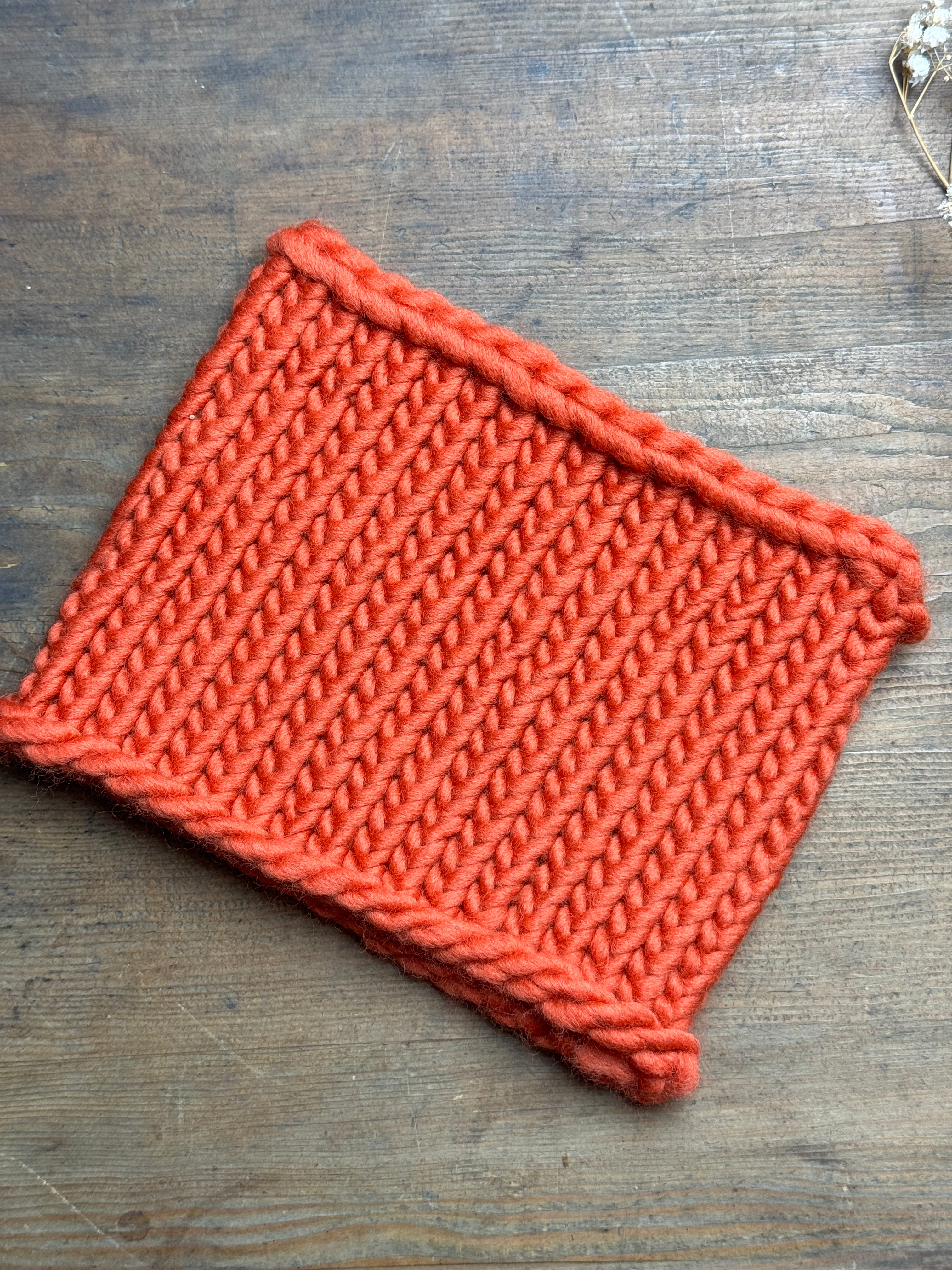 Knitted Neck Warmer Tube Scarf: Neck Gaiter - Choice of Colours