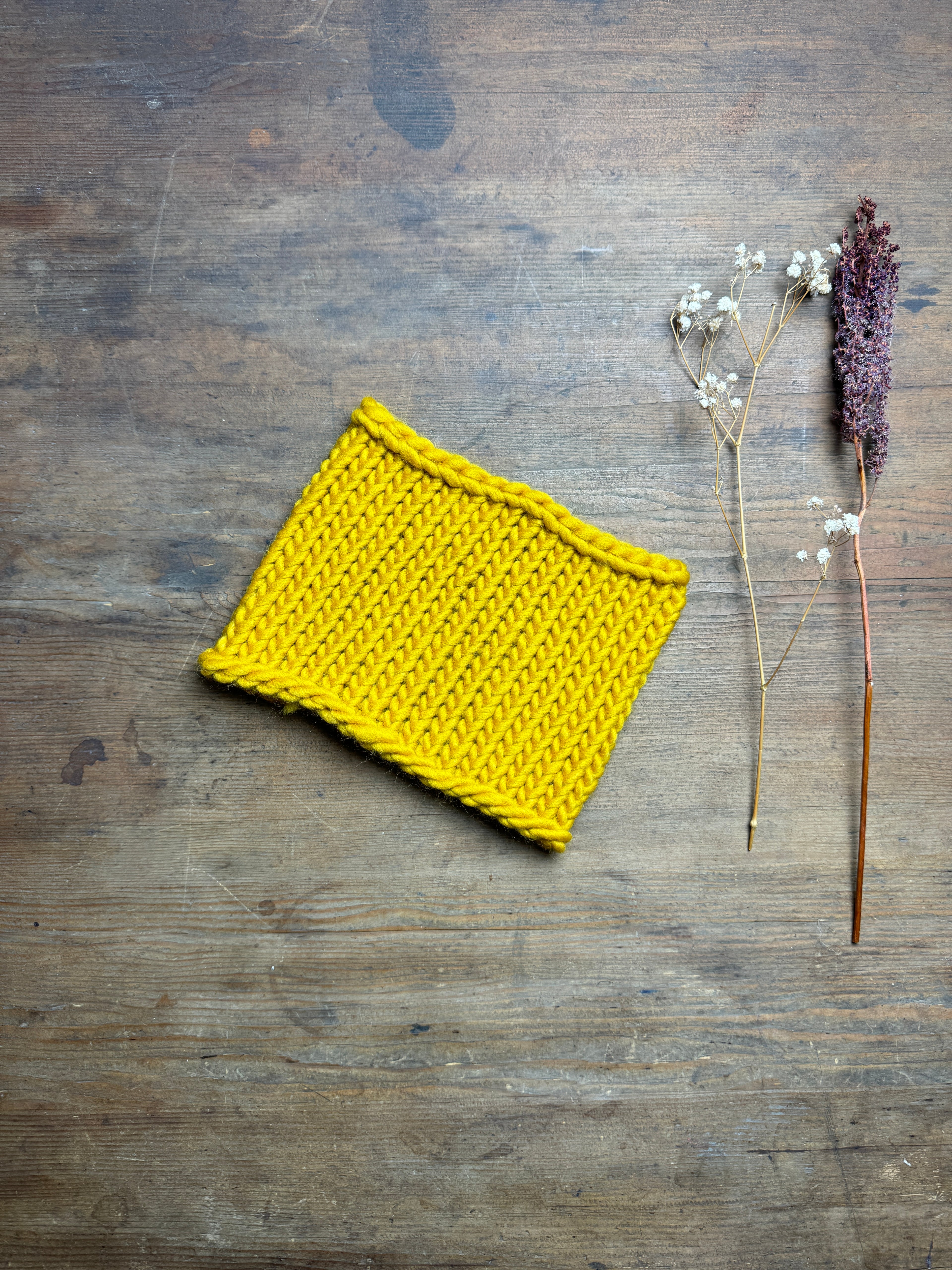 Knitted Neck Warmer Tube Scarf: Neck Gaiter - Choice of Colours