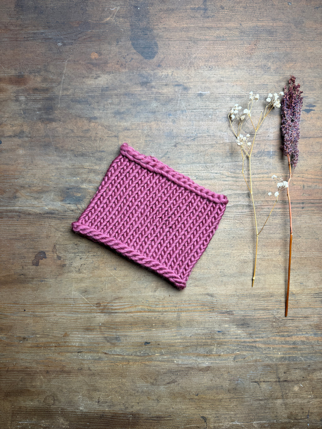 Knitted Neck Warmer Tube Scarf: Neck Gaiter - Choice of Colours