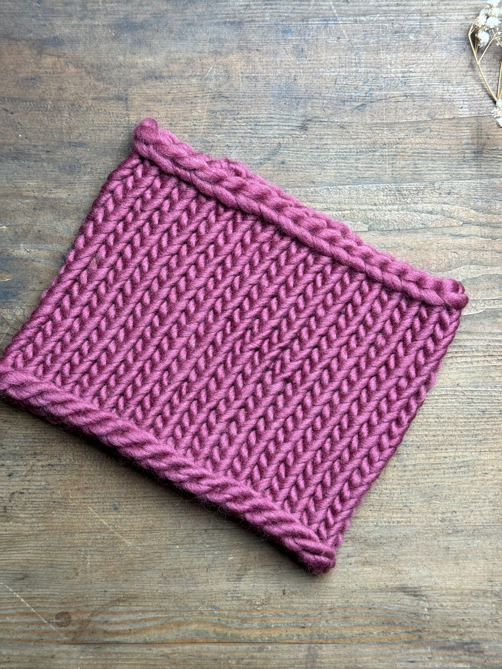 Knitted Neck Warmer Tube Scarf: Neck Gaiter - Choice of Colours
