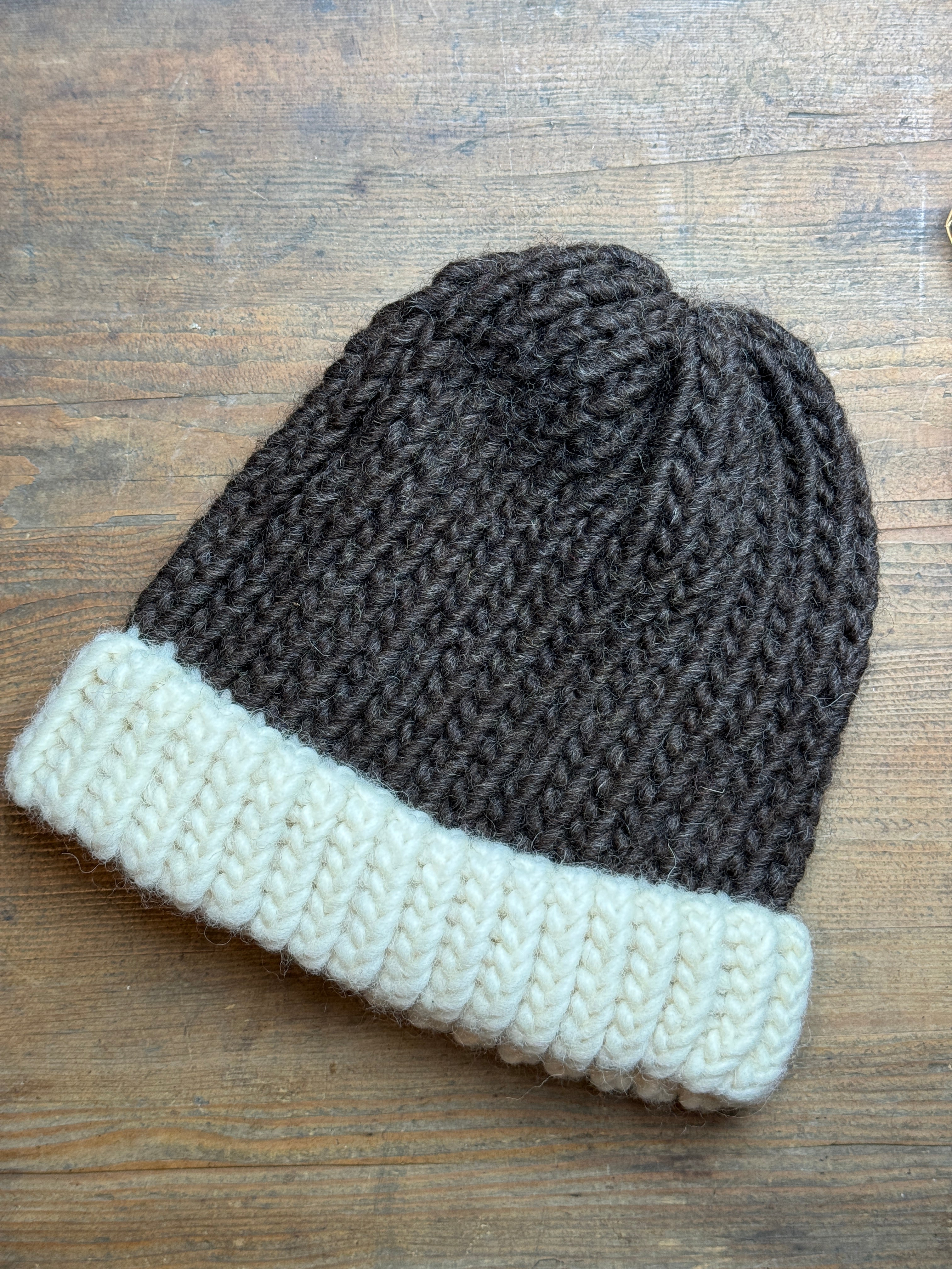Adult Knitted Hat - British Shetland Wool