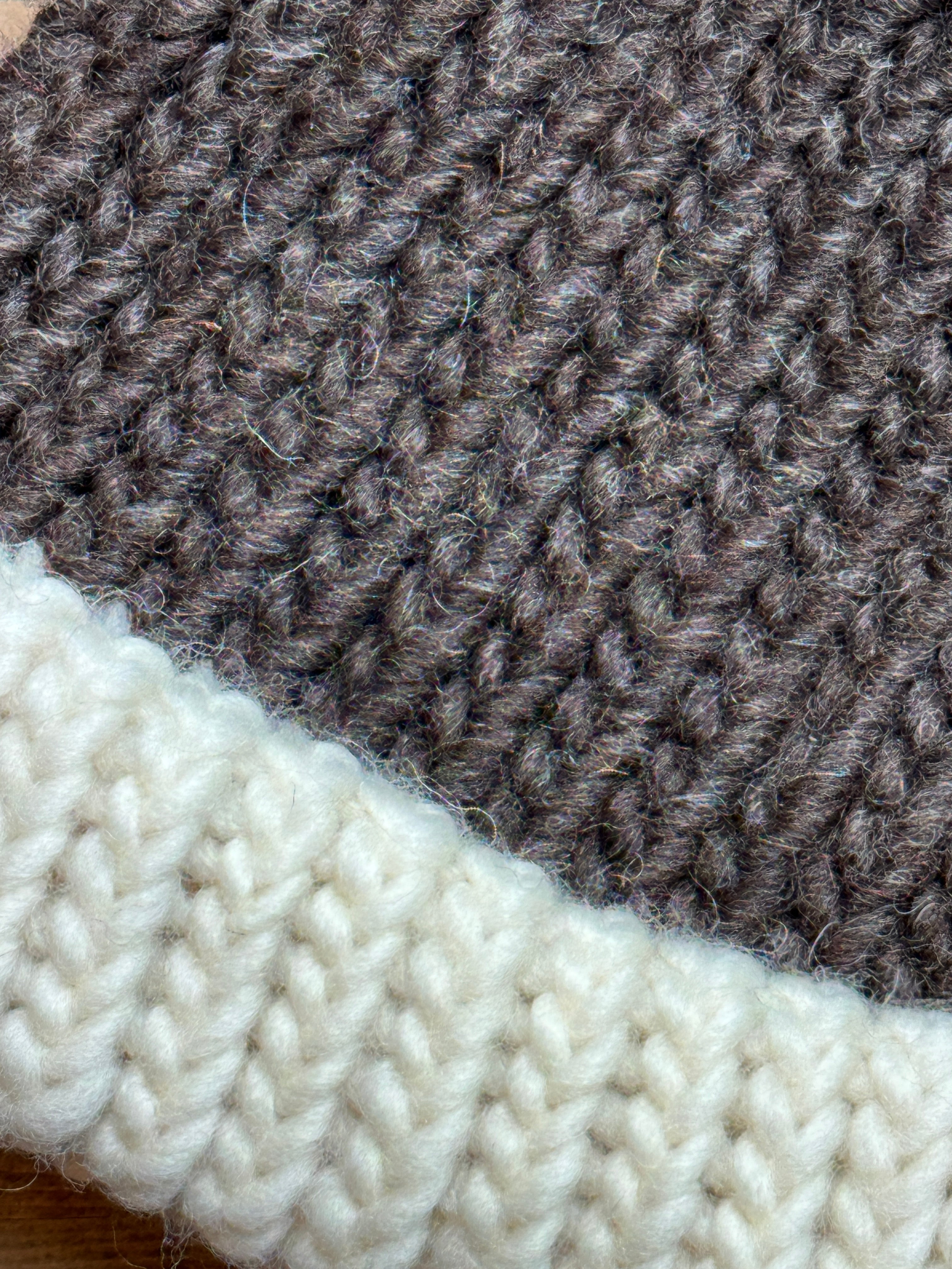 Adult Knitted Hat - British Shetland Wool