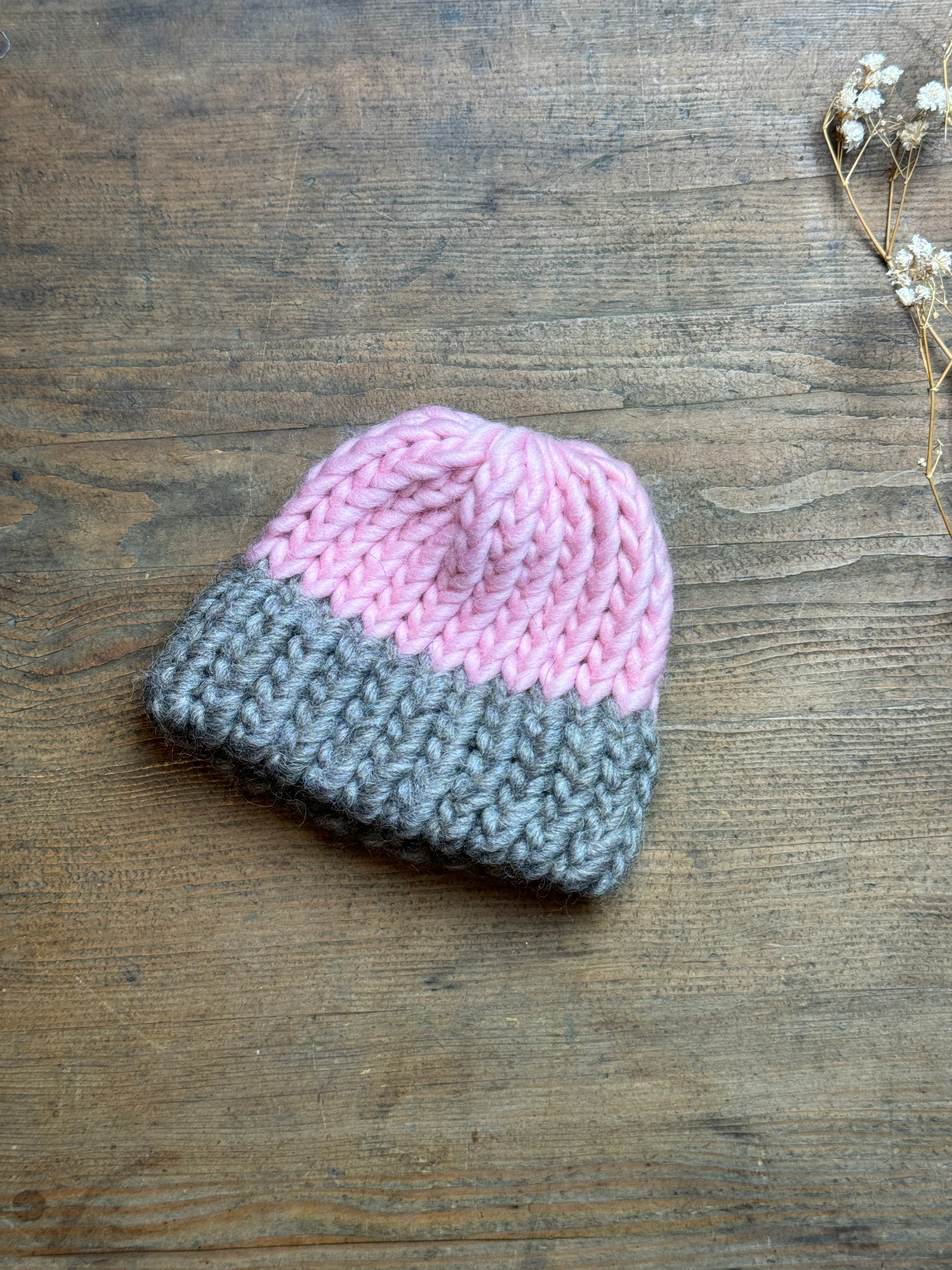 Tiny knitted hat made from 100% wool - Tiny baby, Soft Toy, Doll