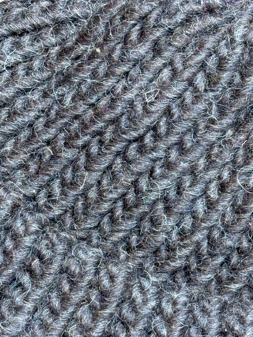 Black Shetland - British Wool Knitted Baby Hat