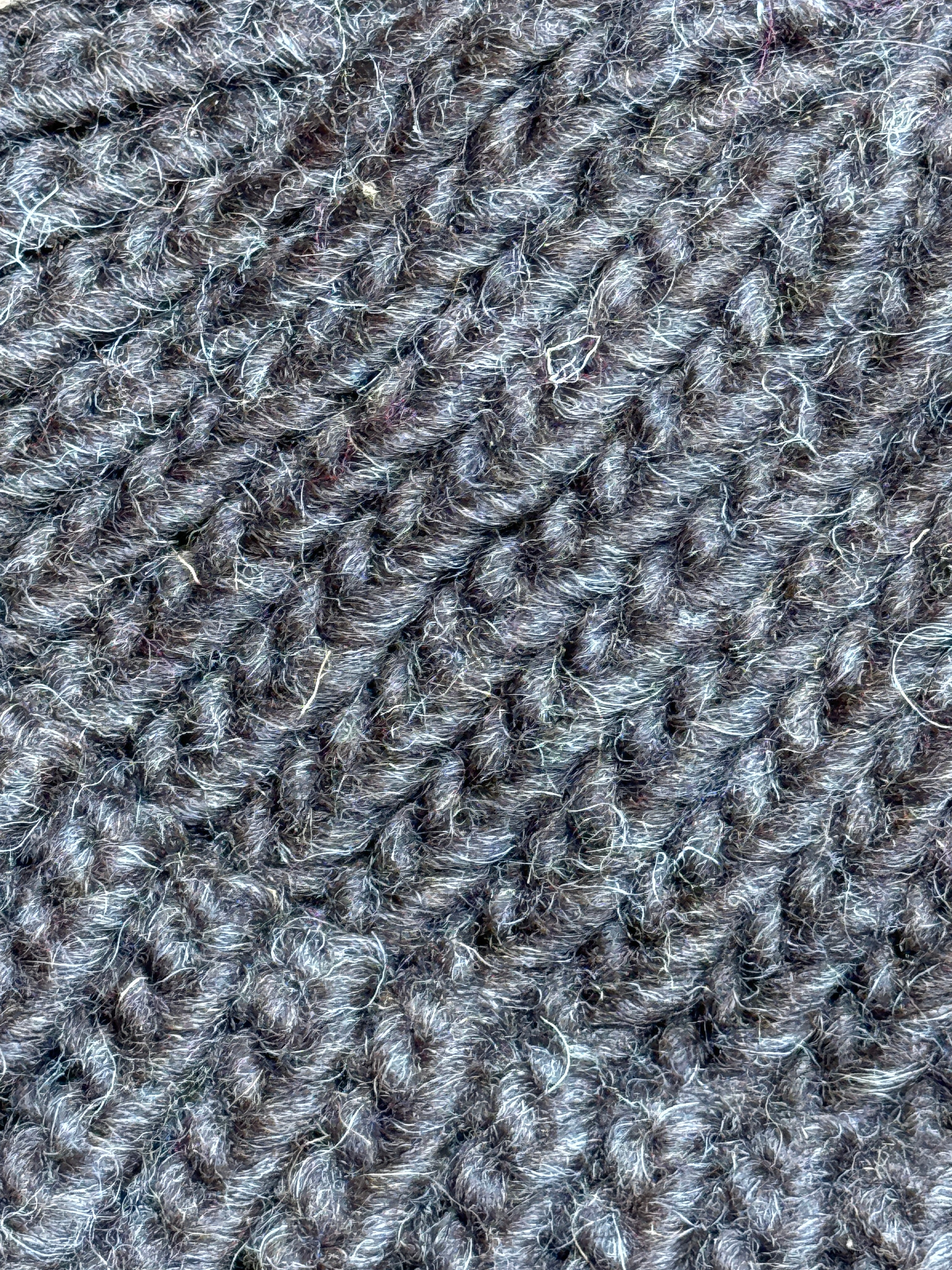 Black Shetland - British Wool Knitted Baby Hat