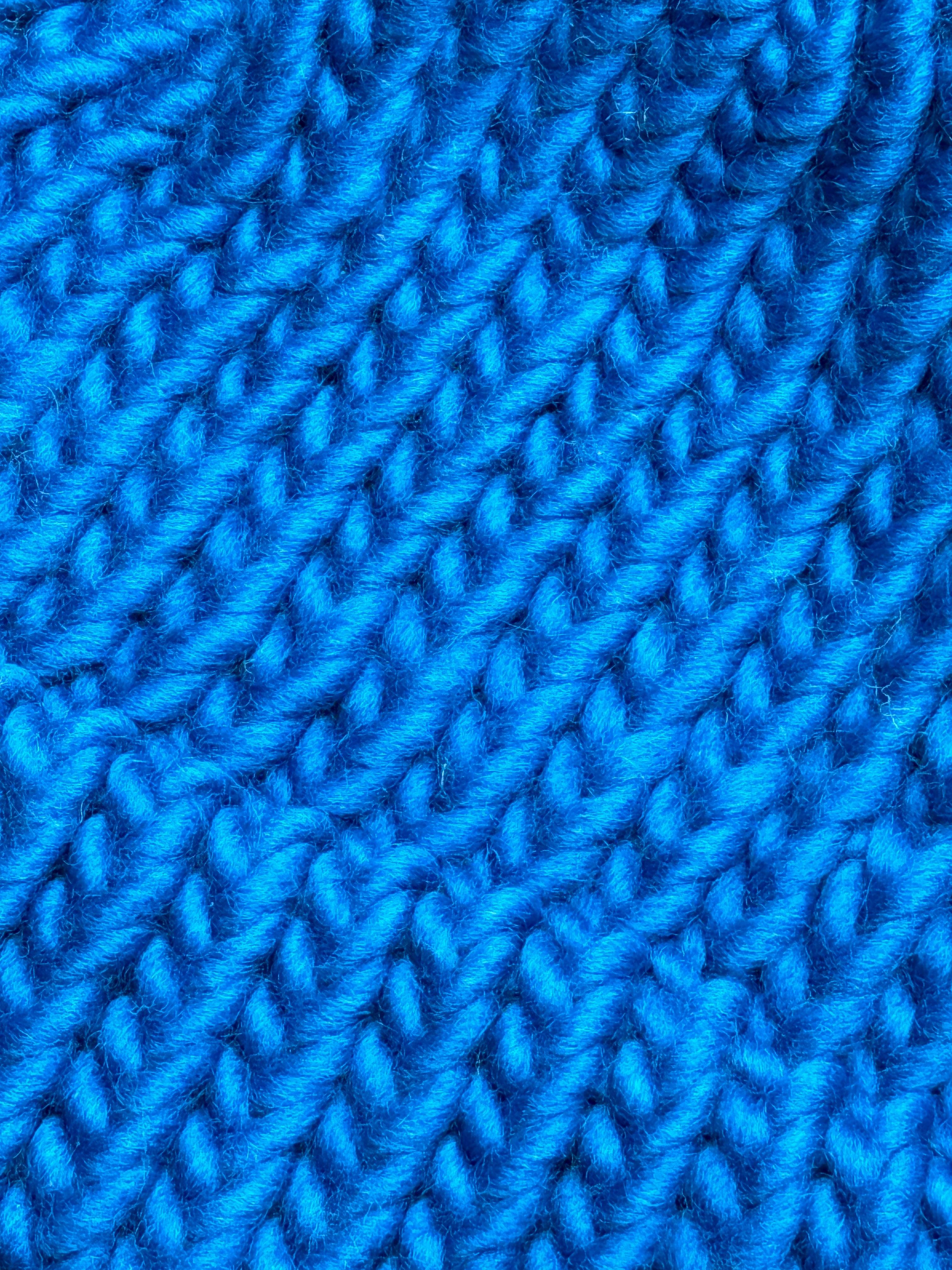 Blue merino wool hat - 6-12 Months Baby