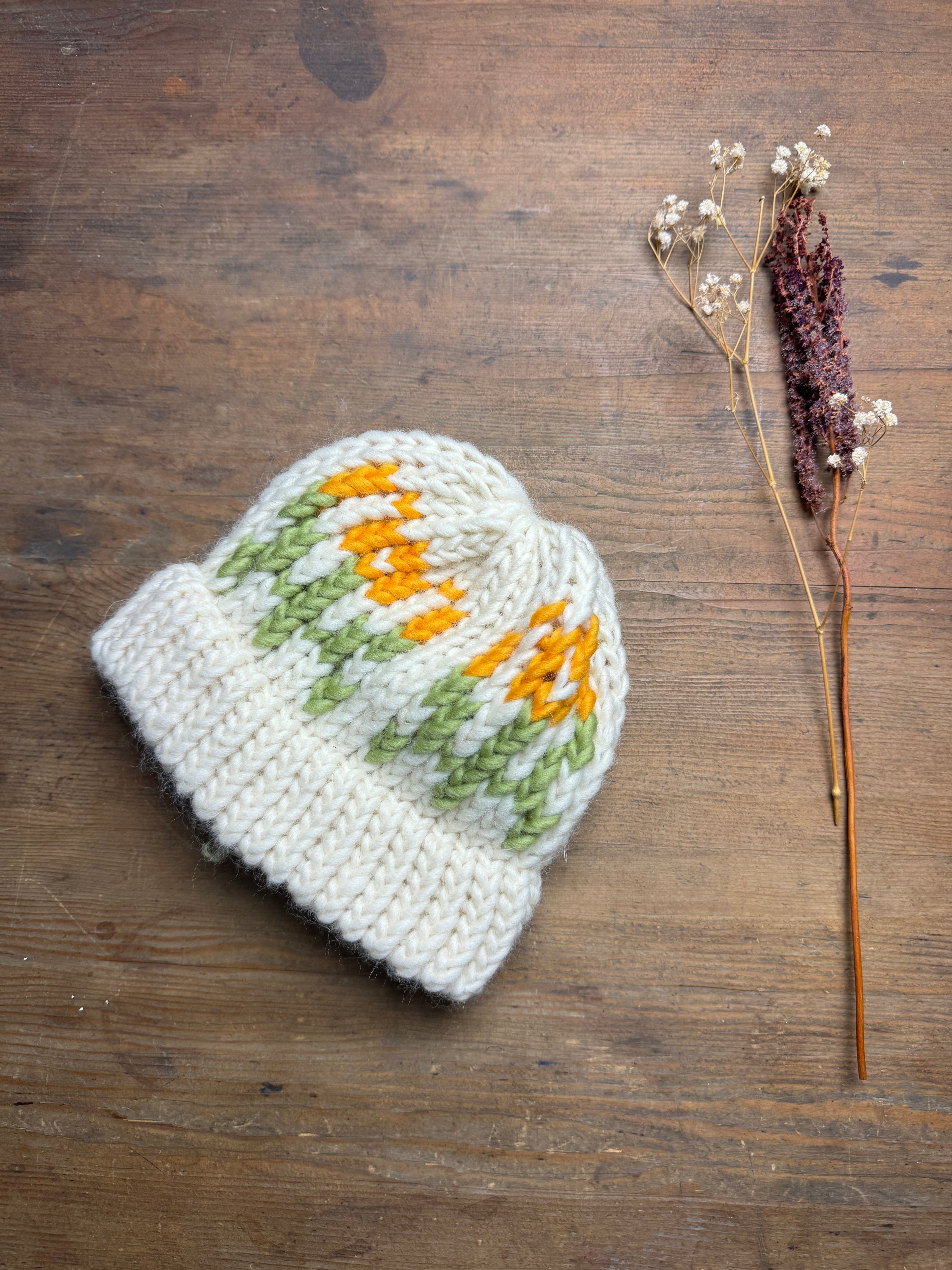 One of a Kind Test Piece Knitted Hat - Child Hat