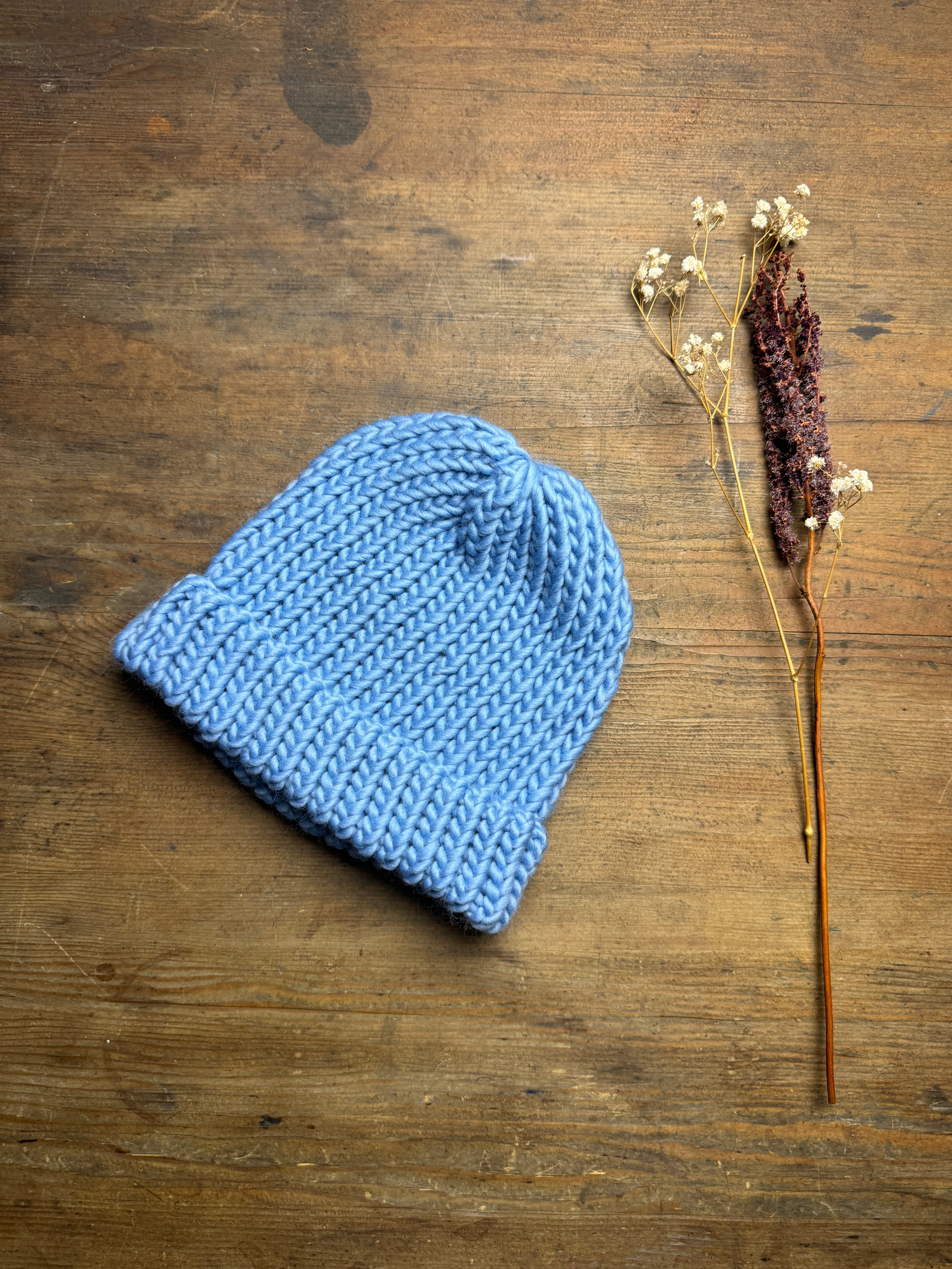 Child  Knitted Hat - Pastel Blue