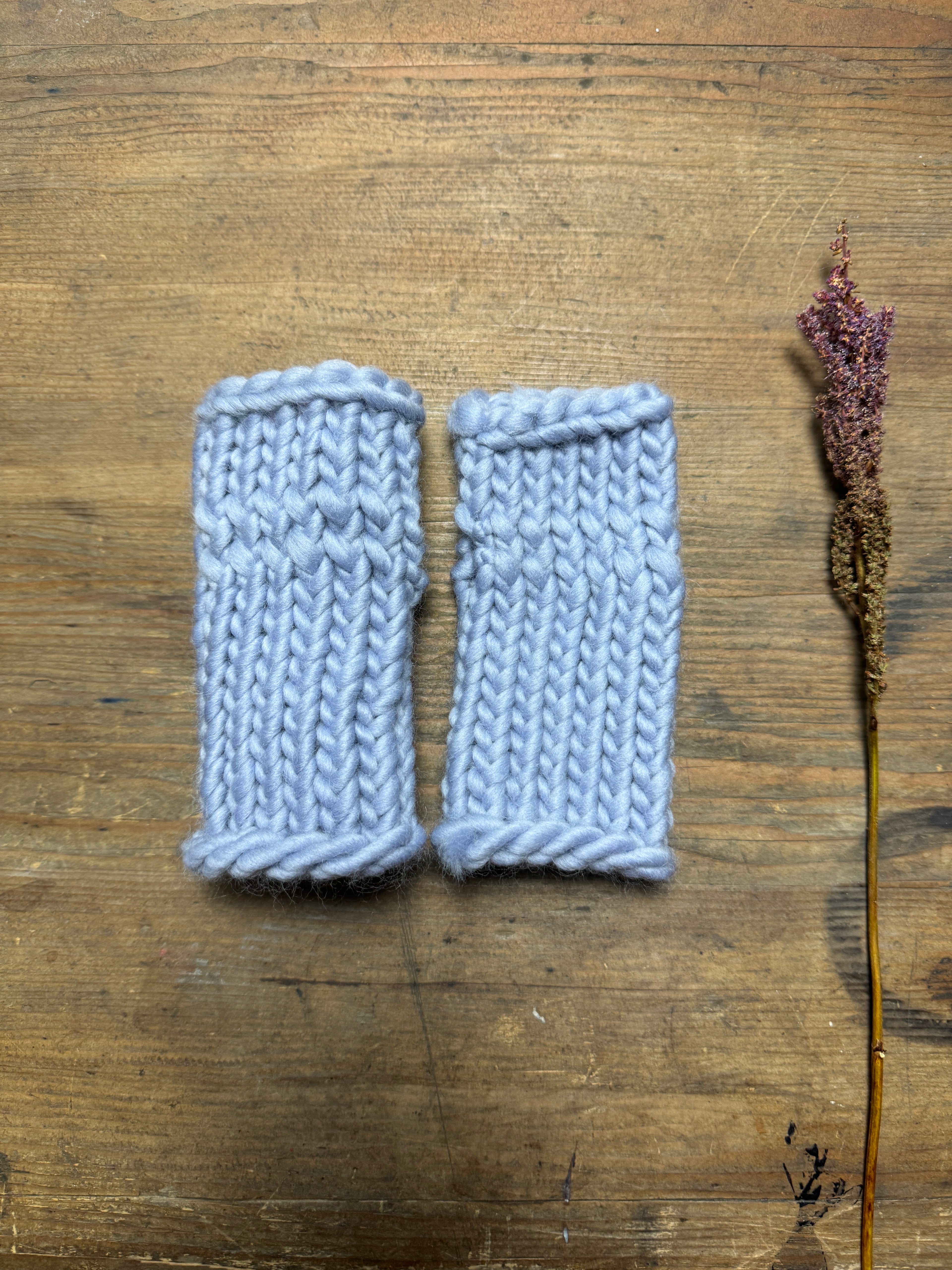 Fingerless Gloves - Toddler / Young Child - Bluey Grey