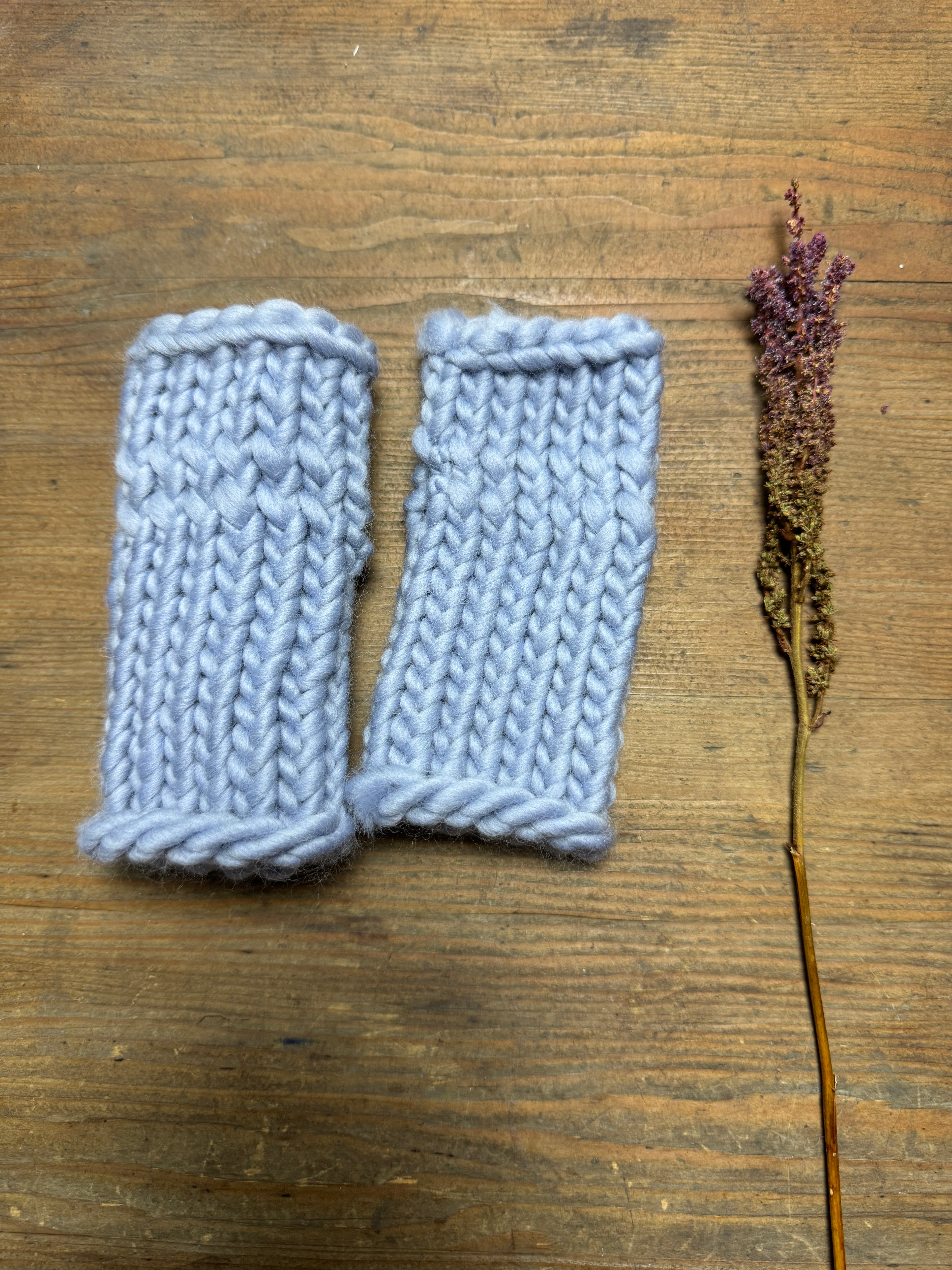 Fingerless Gloves - Toddler / Young Child - Bluey Grey