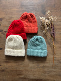 Hand-Knitted Wool Beanie Hat - Child/Baby Size