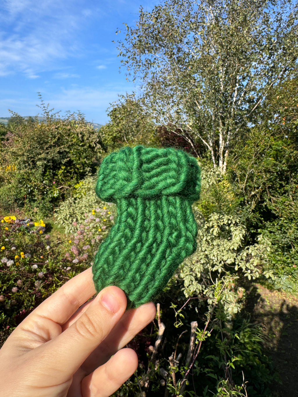 Hand-knitted Baby Socks/Booties in 100% Merino Wool