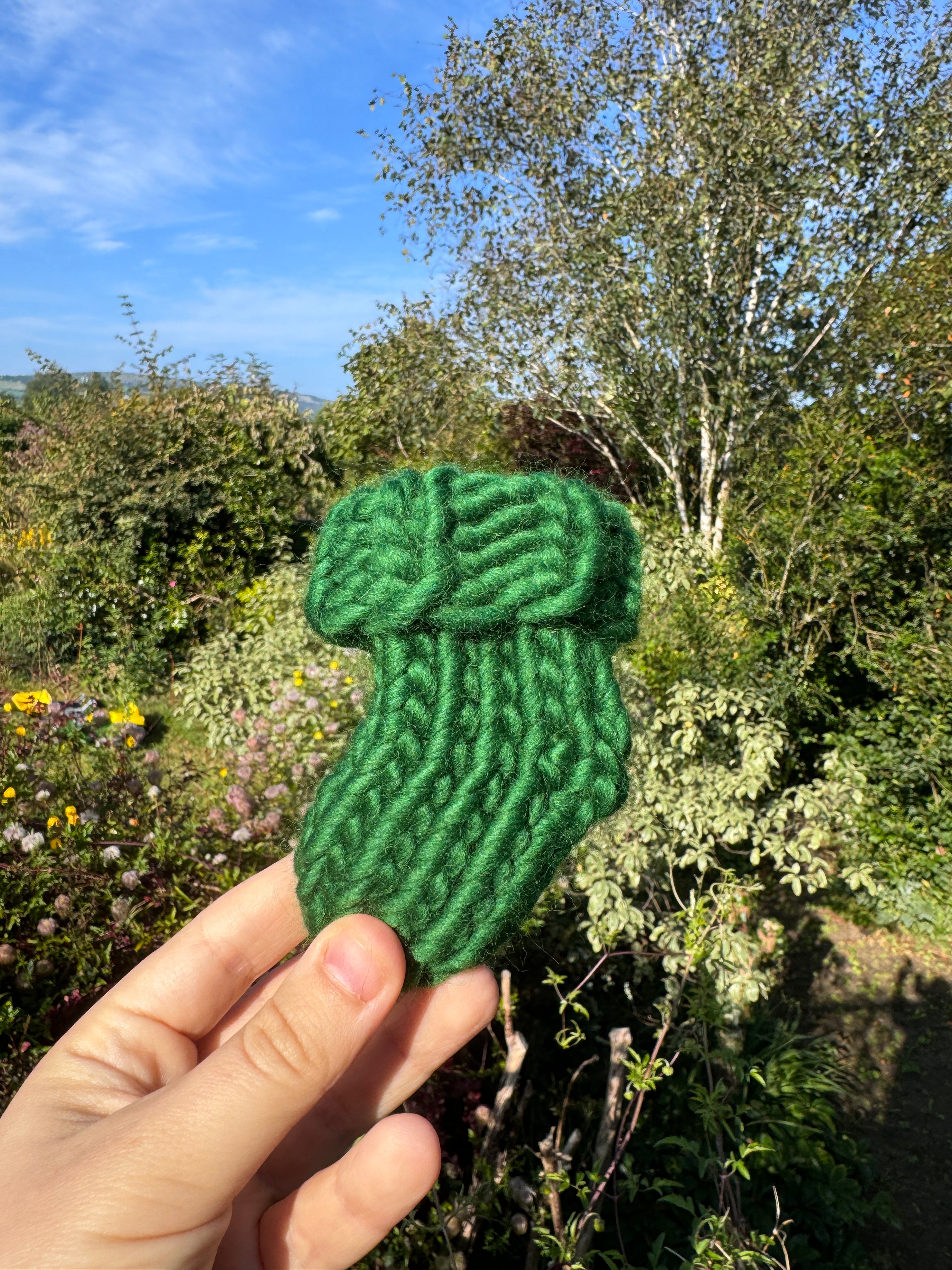 Hand-knitted Baby Socks/Booties in 100% Merino Wool