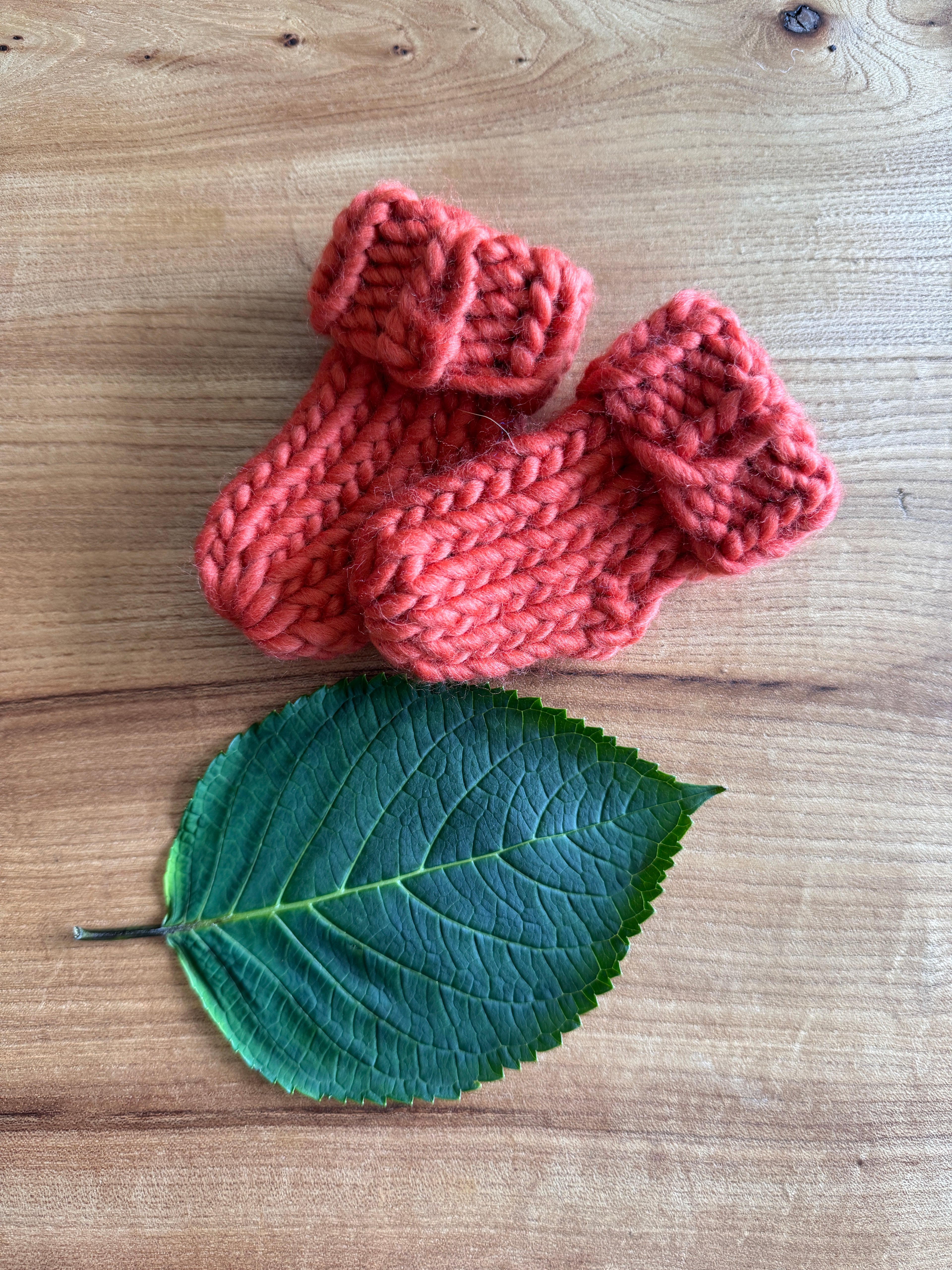 Newborn Baby Knitted Socks - 100% Wool