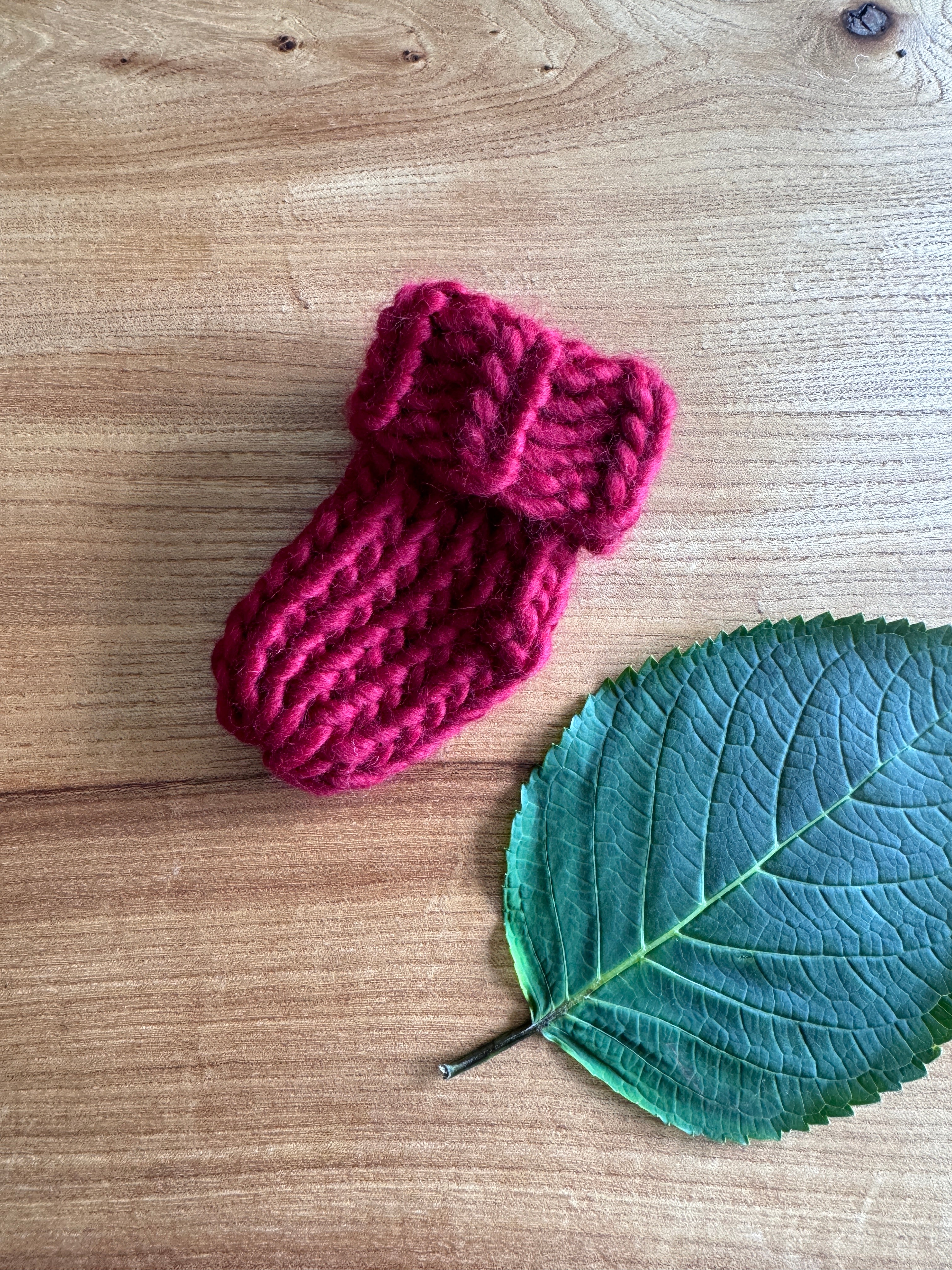 Newborn Baby Knitted Socks - 100% Wool