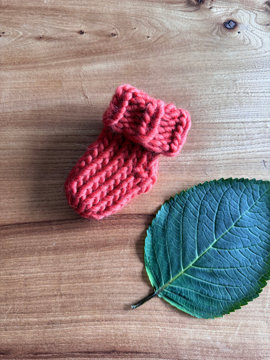 Newborn Baby Knitted Socks - 100% Wool