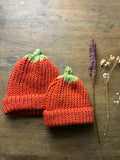 Knitted pumpkin hat: Halloween outfit - Halloween costume