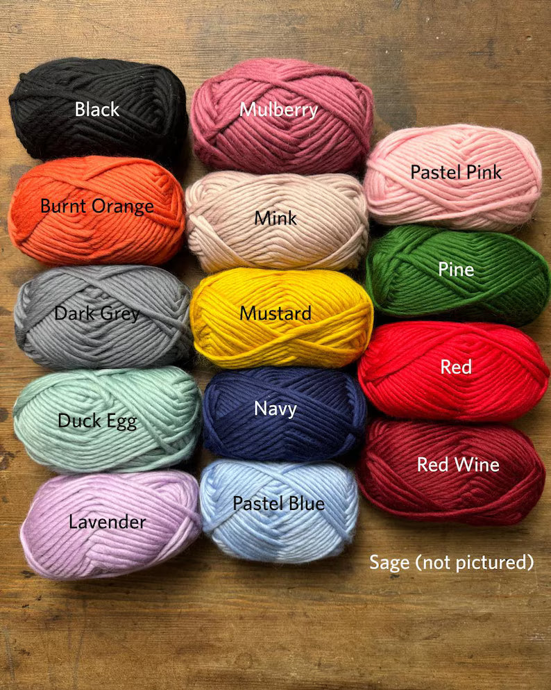 Hand Knitted Toddler Fingerless Gloves - Choice of Colours - 100% Merino Wool